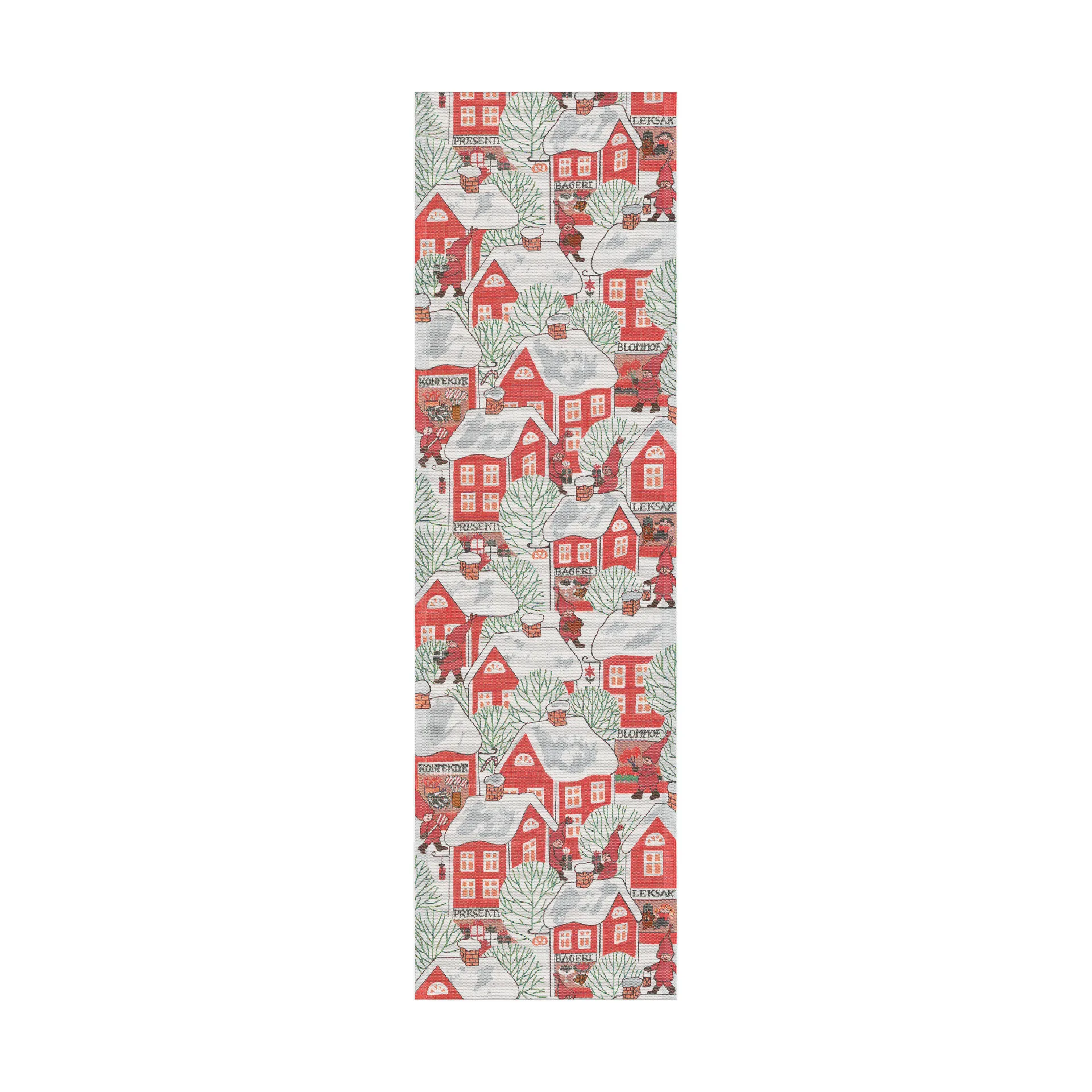 Tomtebyn table runner 35x120 cm, Red Ekelund Linneväveri