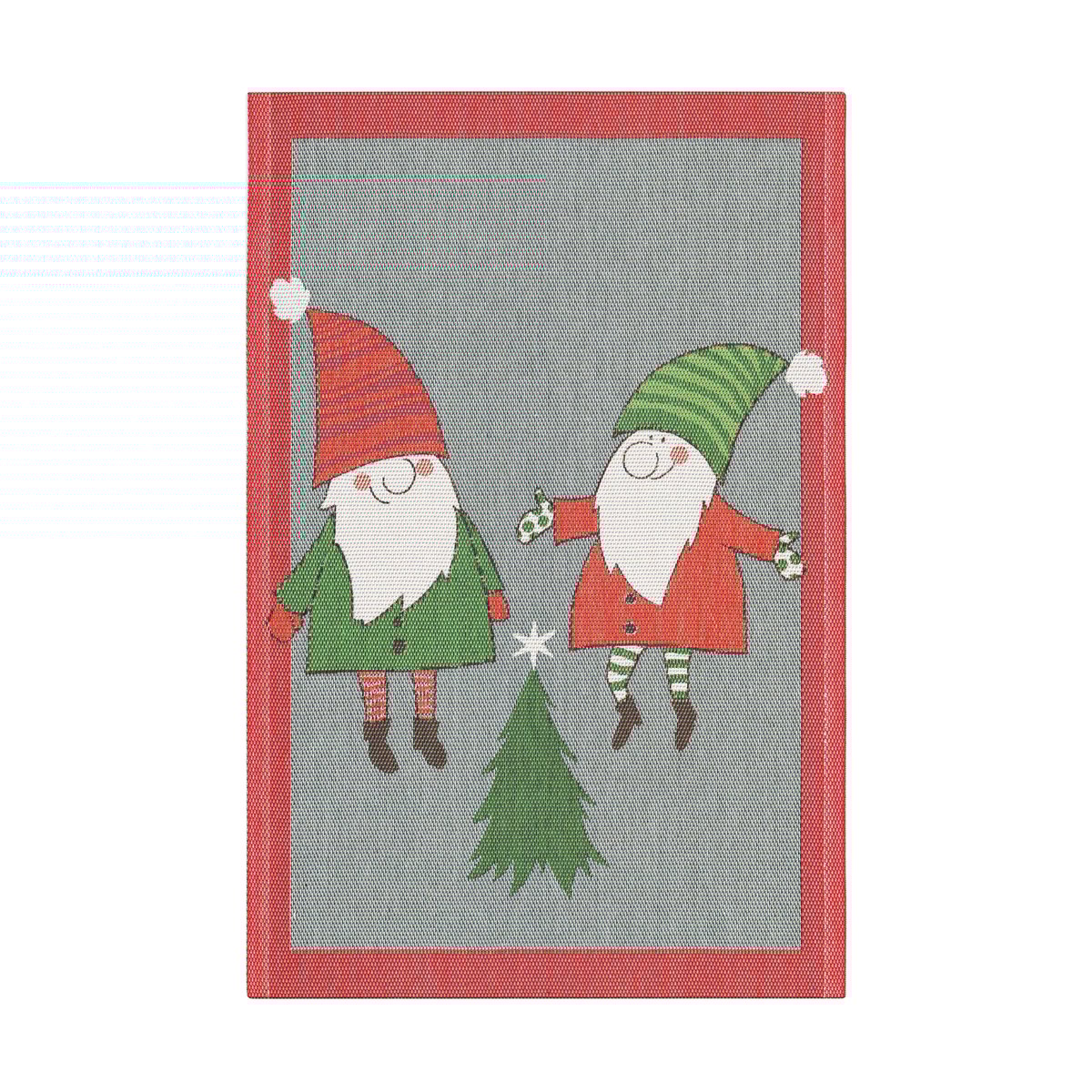Ekelund Linneväveri Tomtenissar kitchen towel 40x60 cm Multi