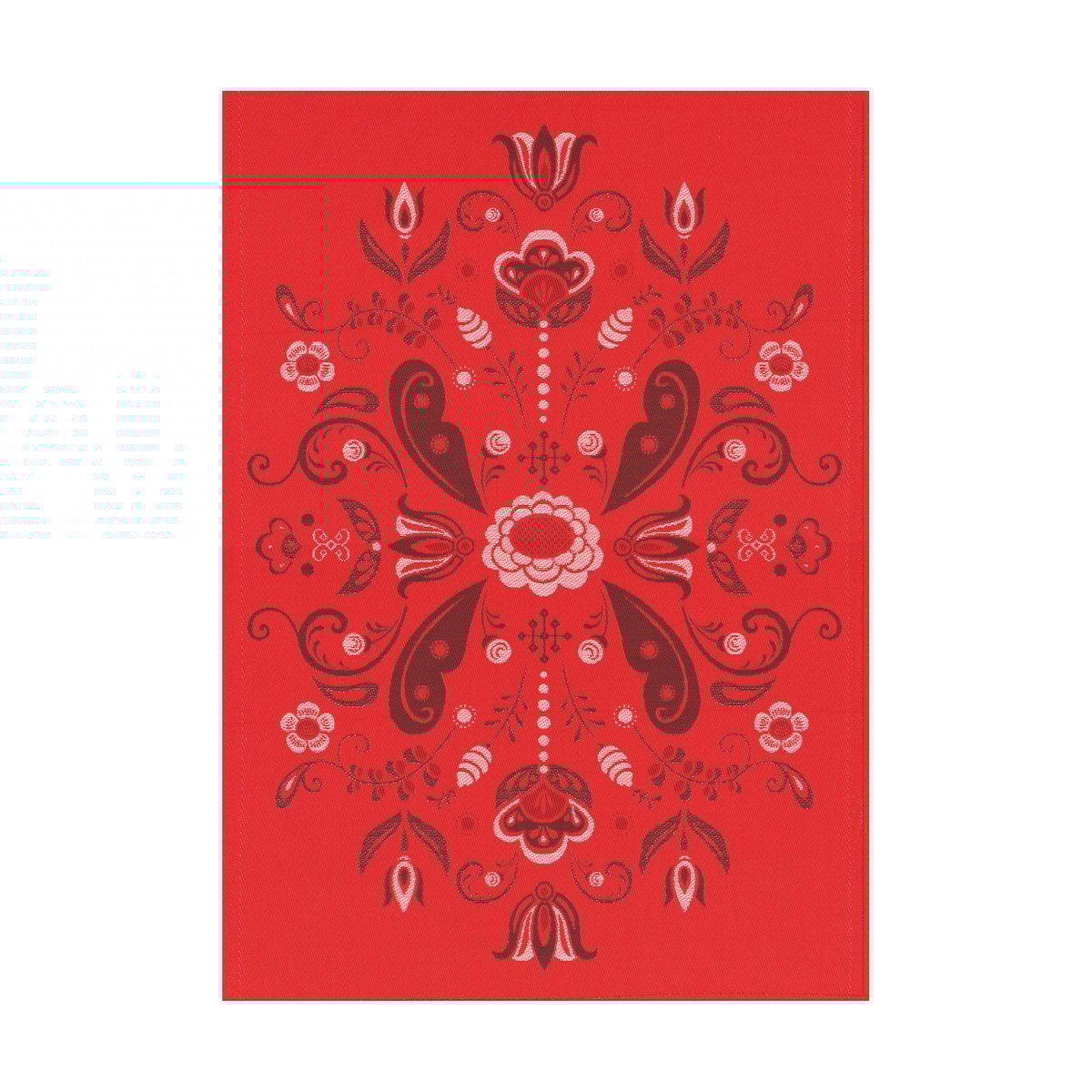 Ekelund Linneväveri Torplyckan kitchen towel 35x50 cm Red