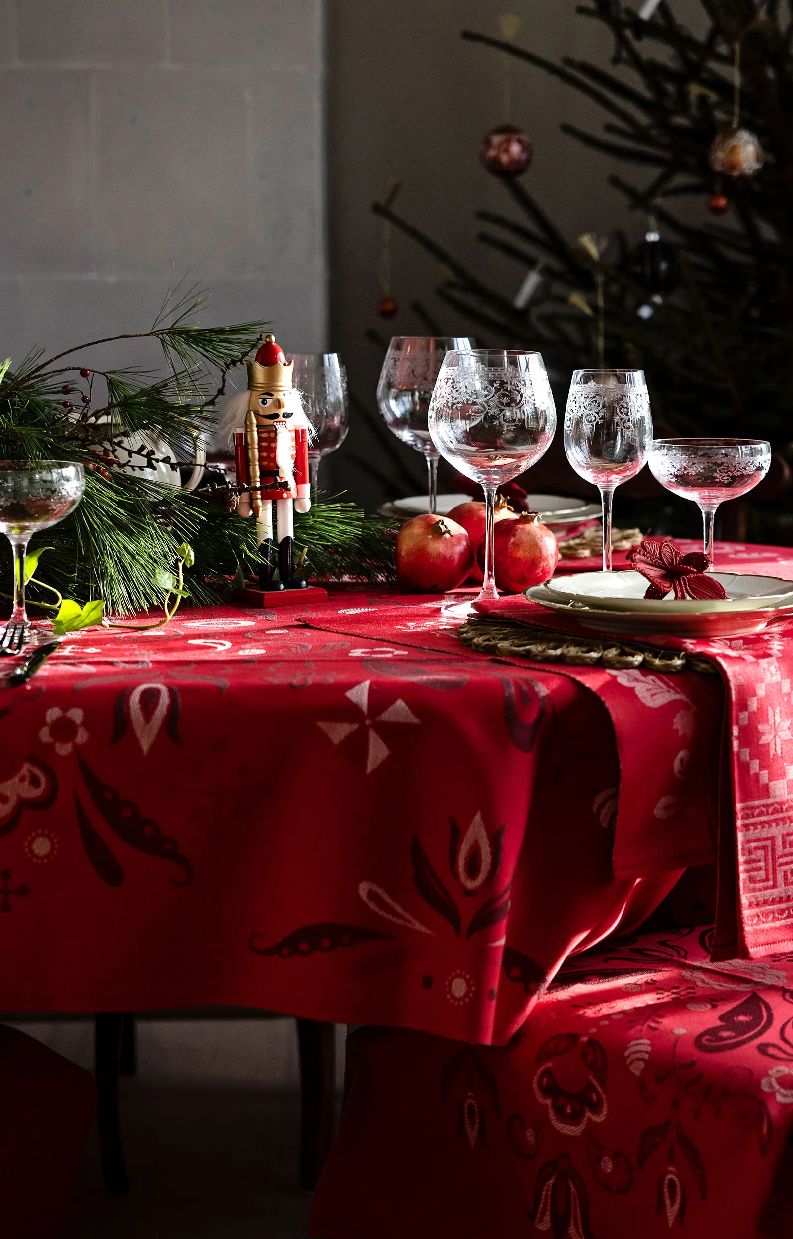 Torplyckan kitchen towel 48x70 cm, Red Ekelund Linneväveri