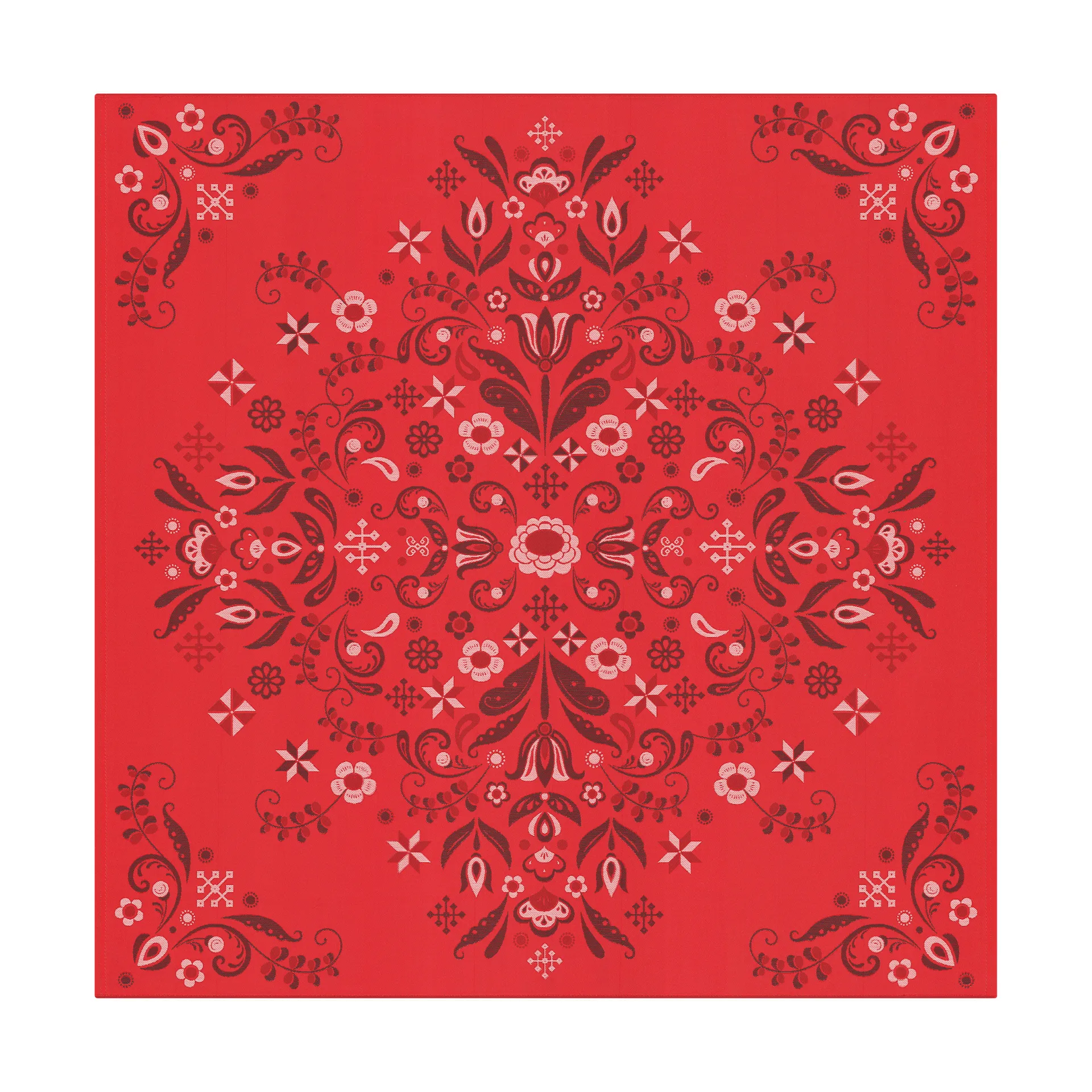 Torplyckan tablecloth 145x145 cm, Red Ekelund Linneväveri