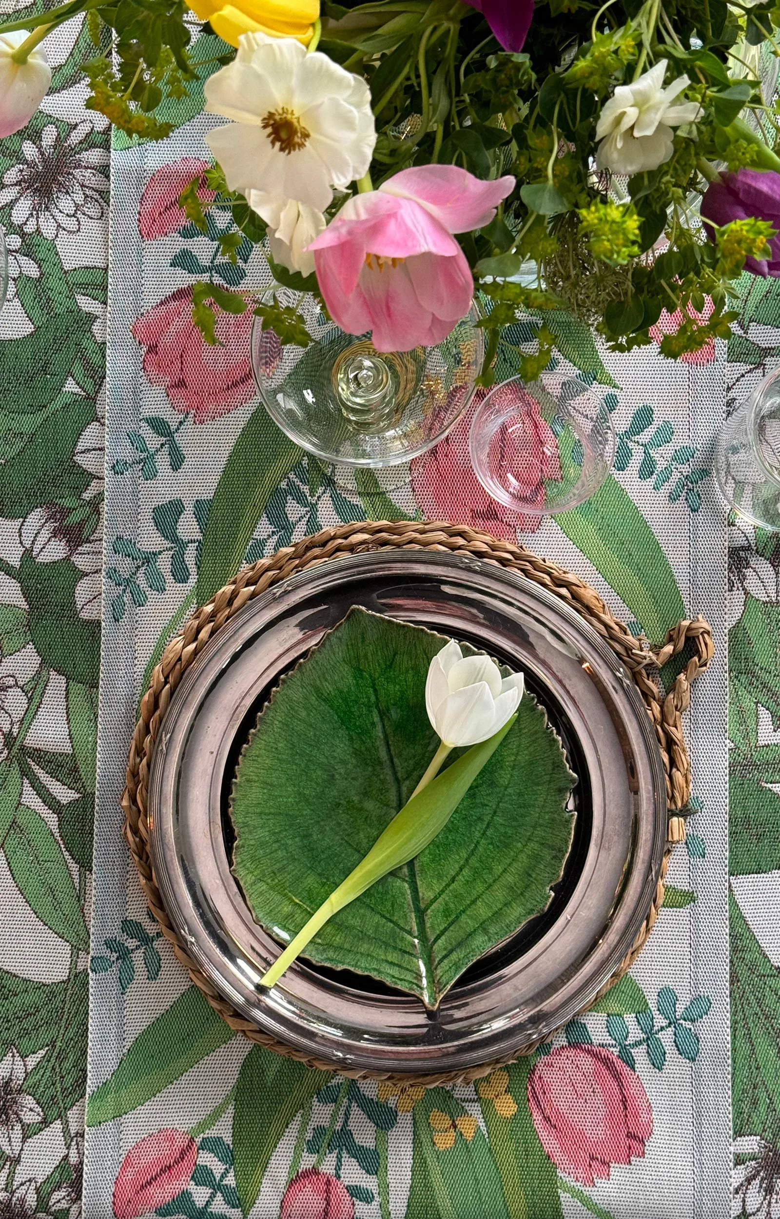 Tulpanlund kitchen towel 35x50 cm, Multi Ekelund Linneväveri