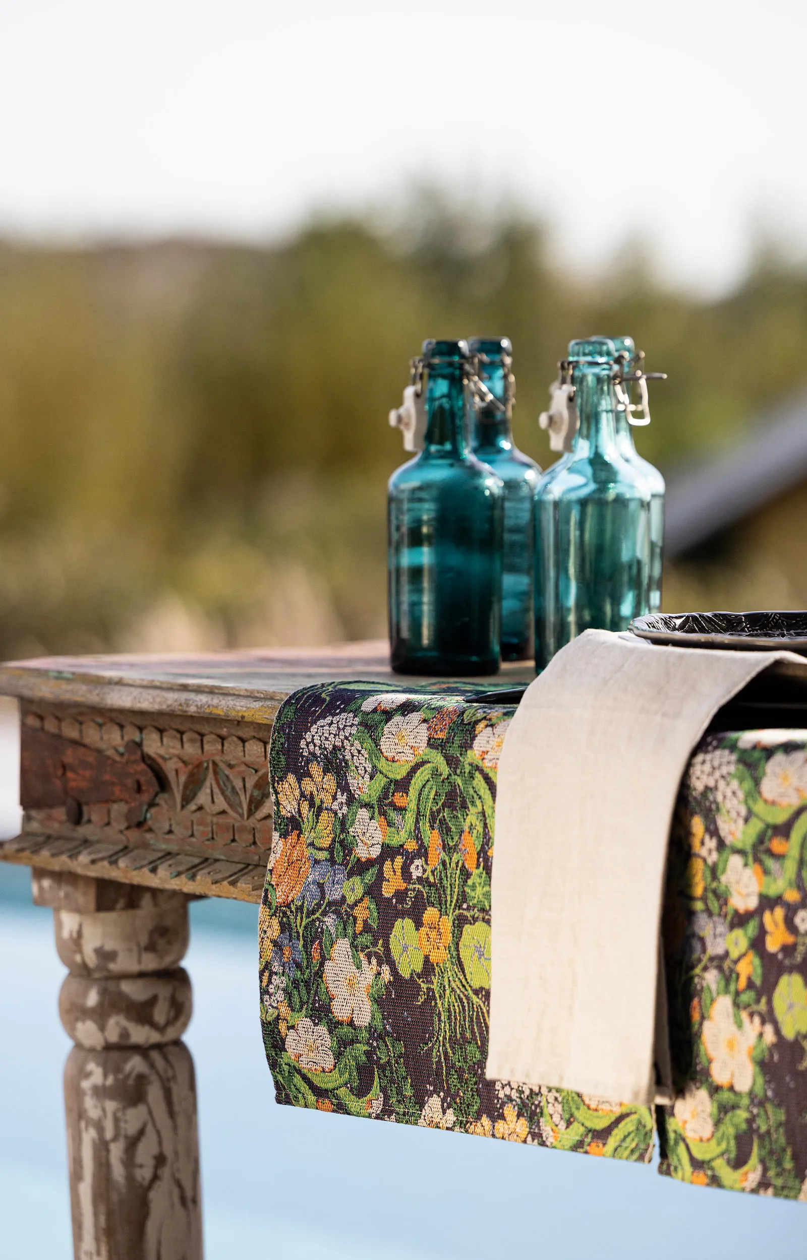 Vägrenen kitchen towel 35x50 cm., Multi Ekelund Linneväveri