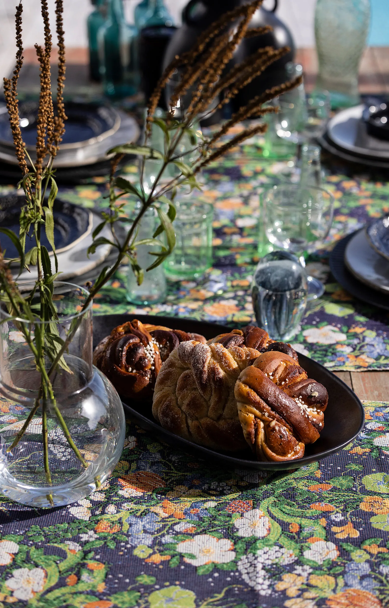 Vägrenen kitchen towel 35x50 cm., Multi Ekelund Linneväveri