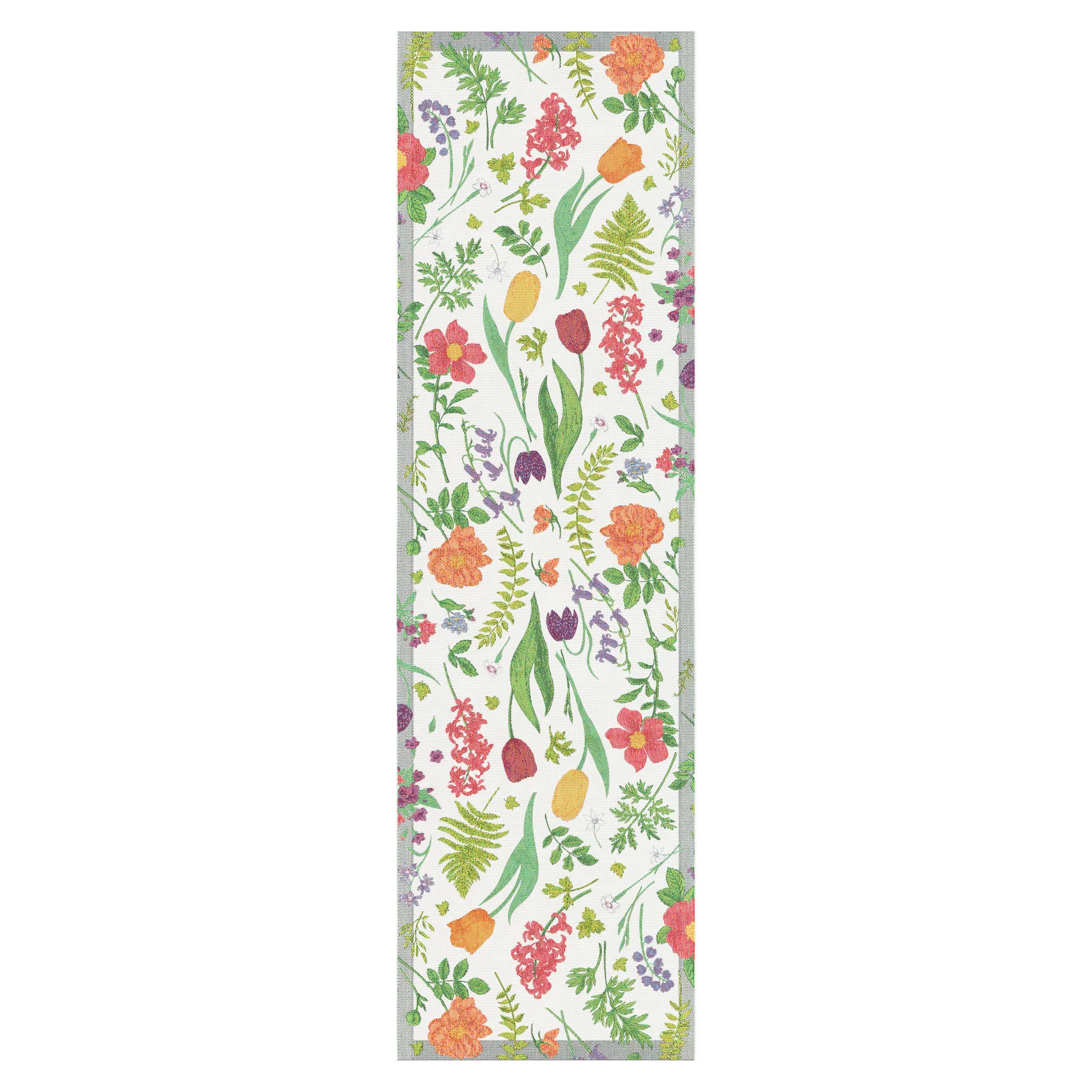 Vår table runner 35x120 cm, elvira Ekelund Linneväveri