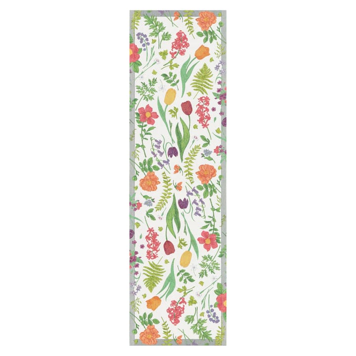 Vår table runner 35x120 cm - elvira - Ekelund Linneväveri