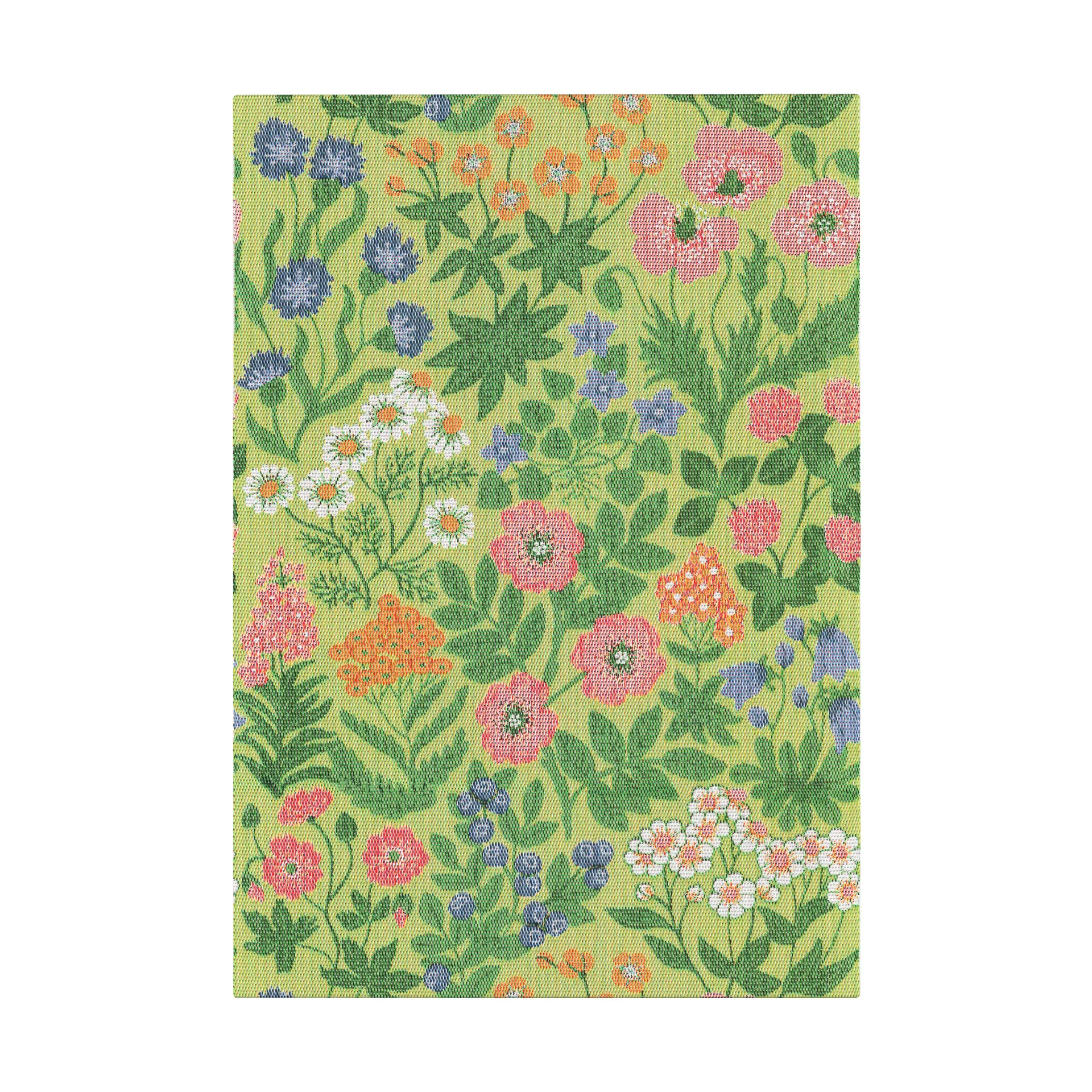 Vildblommor kitchen towel 35x50 cm, Green Ekelund Linneväveri