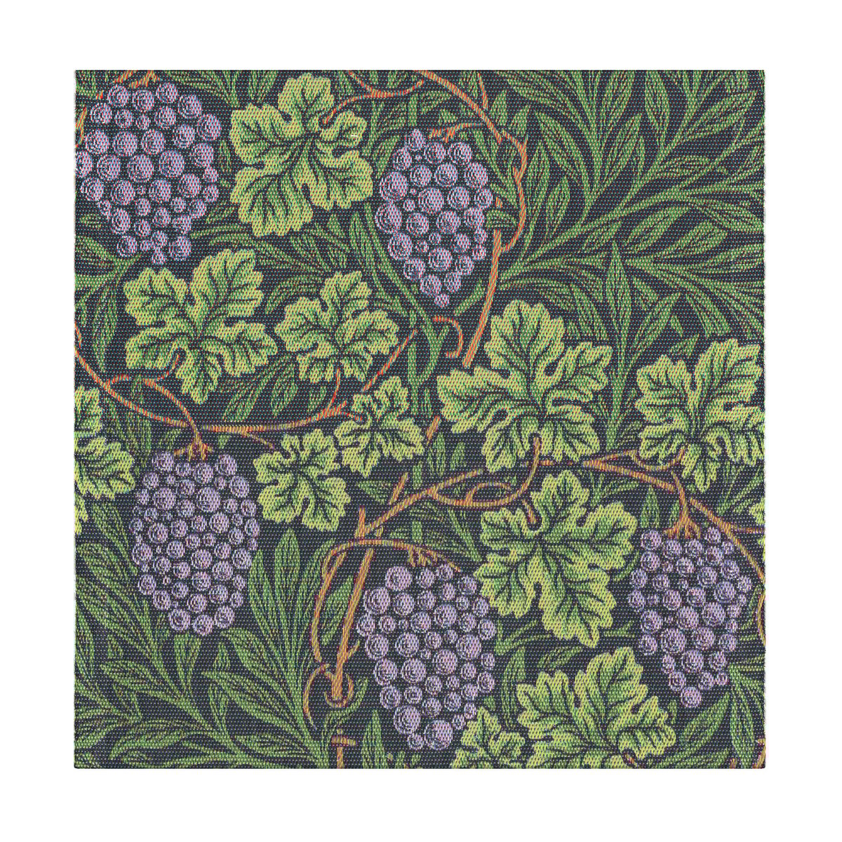 Ekelund Linneväveri Vine napkin 35x35 cm Green | Scandinavian Design | Linen & cotton napkins | Green