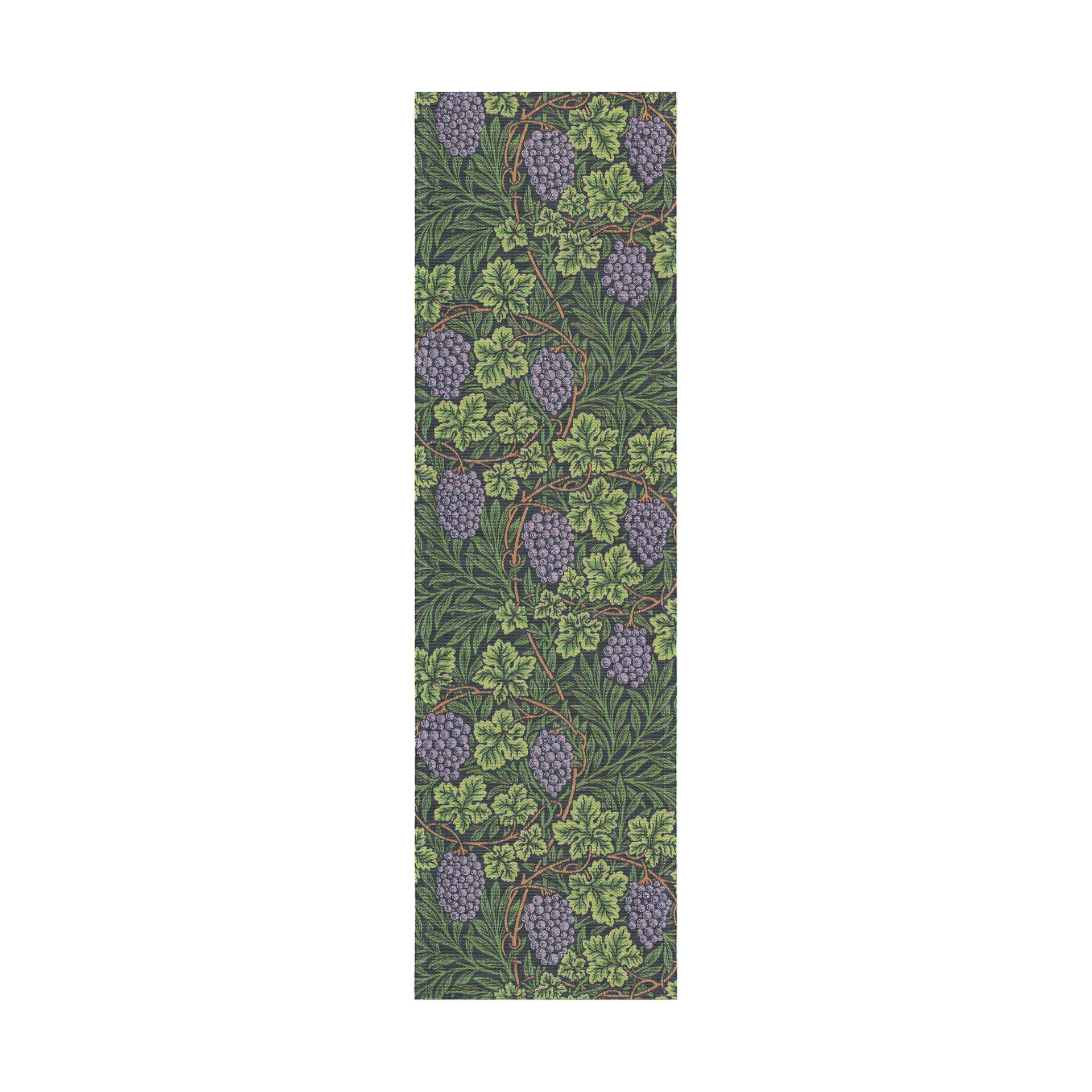 Vine table runner 35x120 cm, Green Ekelund Linneväveri