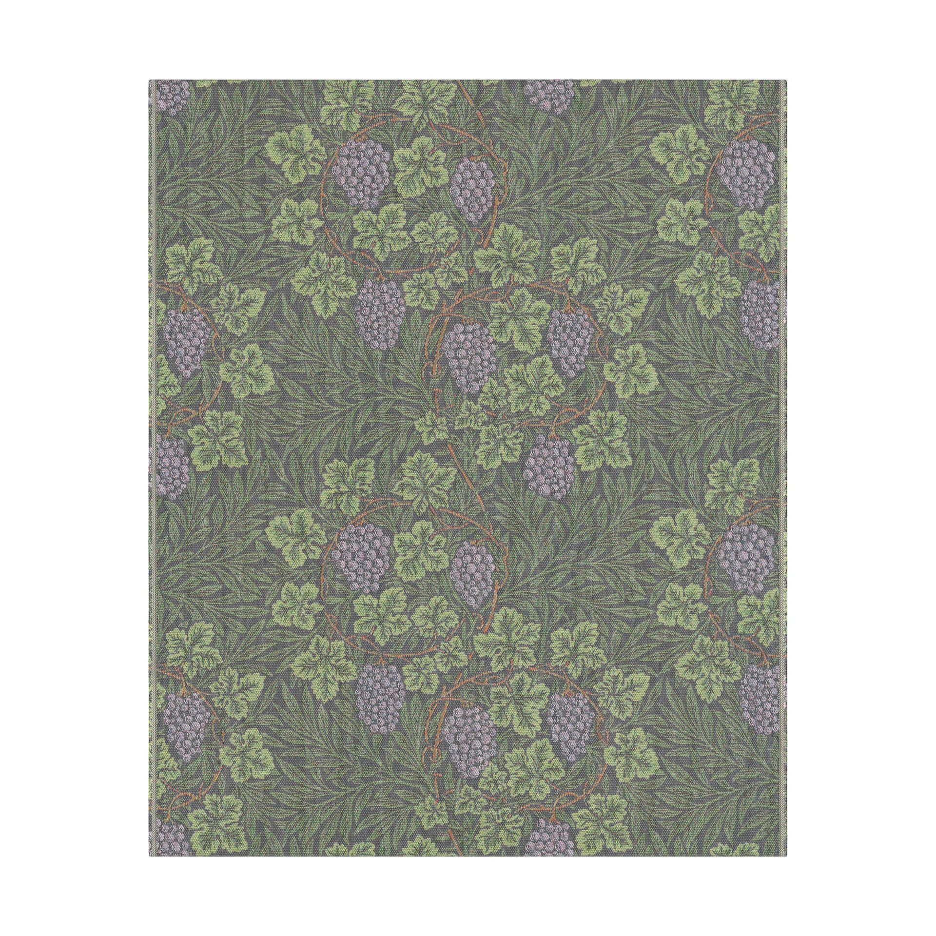 Vine throw 140x170 cm, Green Ekelund Linneväveri