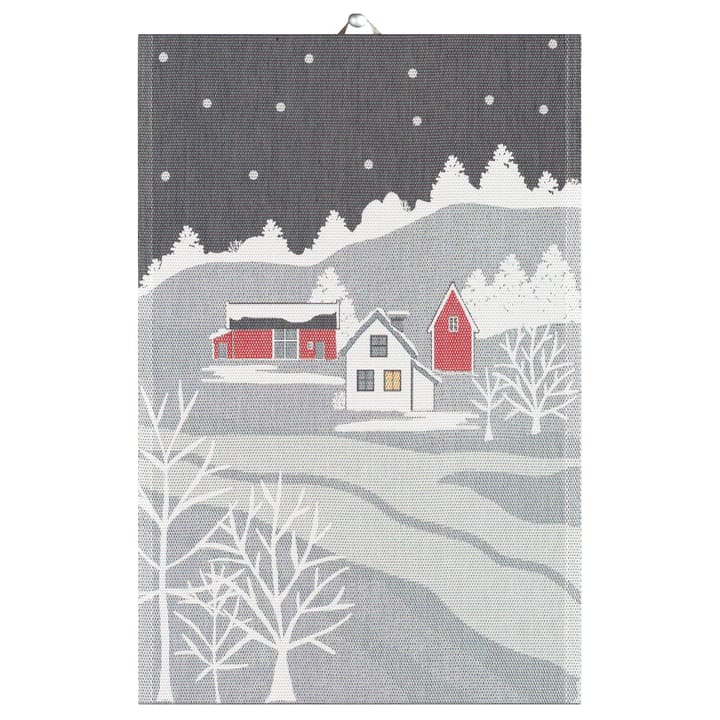 Vinter kitchen towel 40x60 cm - grey - Ekelund Linneväveri