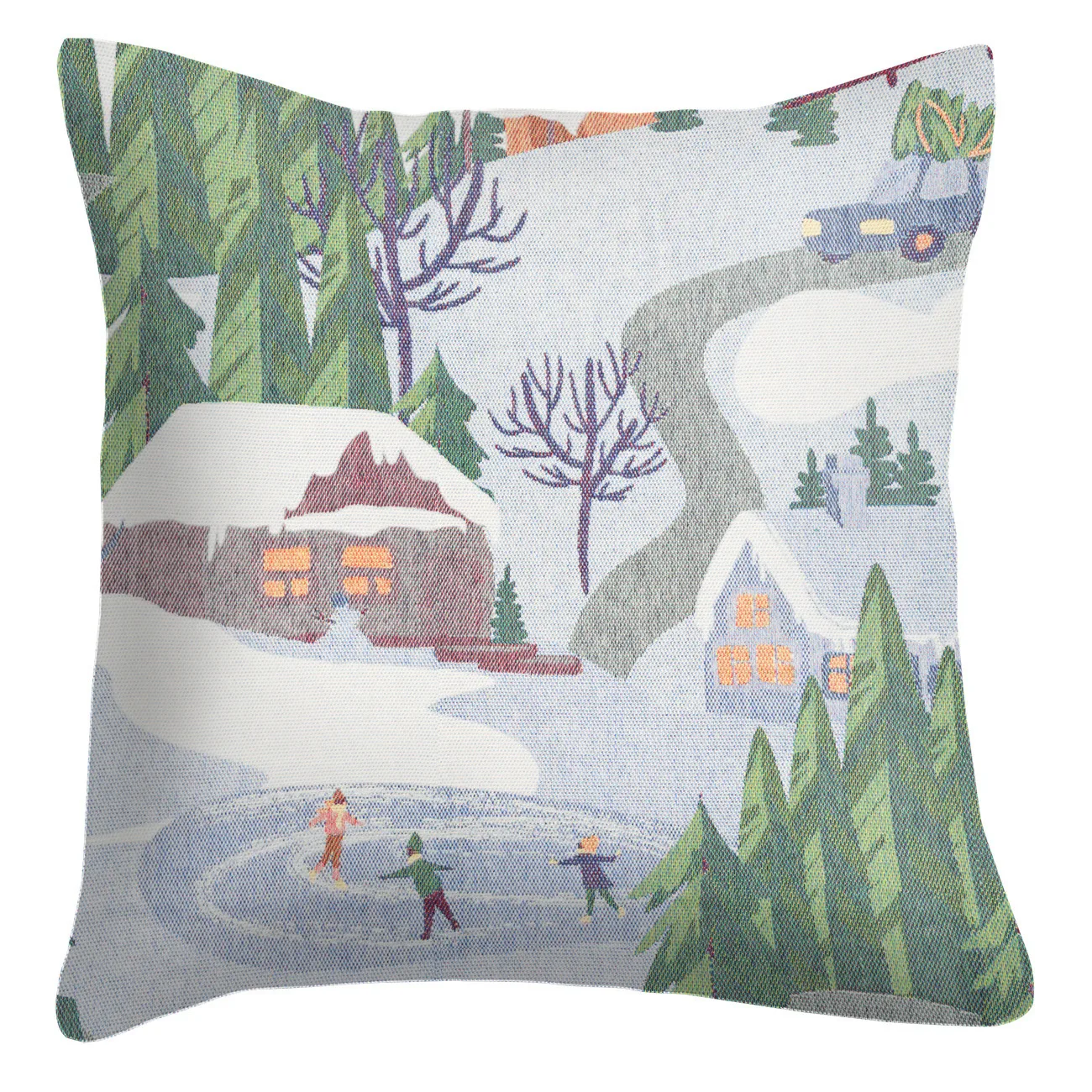 Vinterliv cushion cover 40x40 cm, multi Ekelund Linneväveri