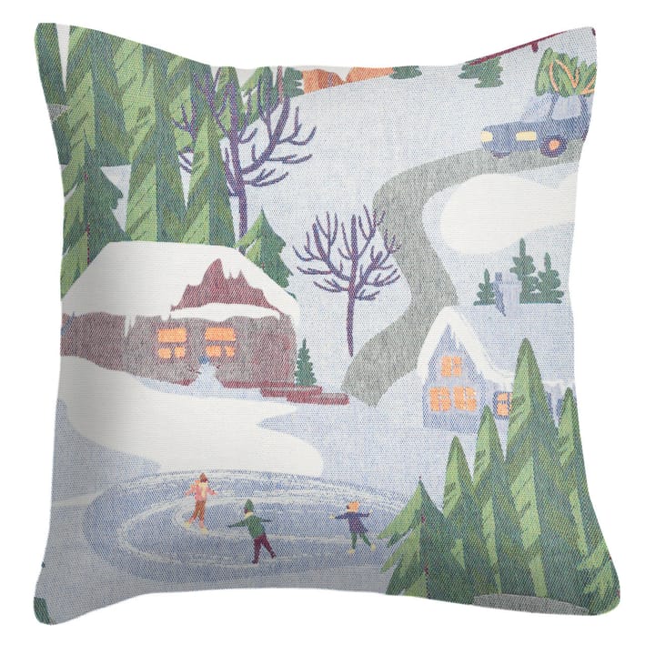 Vinterliv cushion cover 40x40 cm - multi - Ekelund Linneväveri