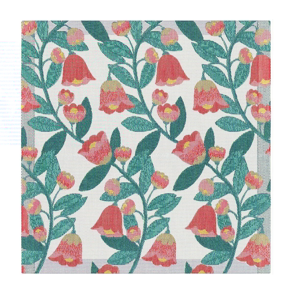 Ekelund Linneväveri Waveflower napkin 35x35 cm | Scandinavian Design | Linen & cotton napkins | Pink