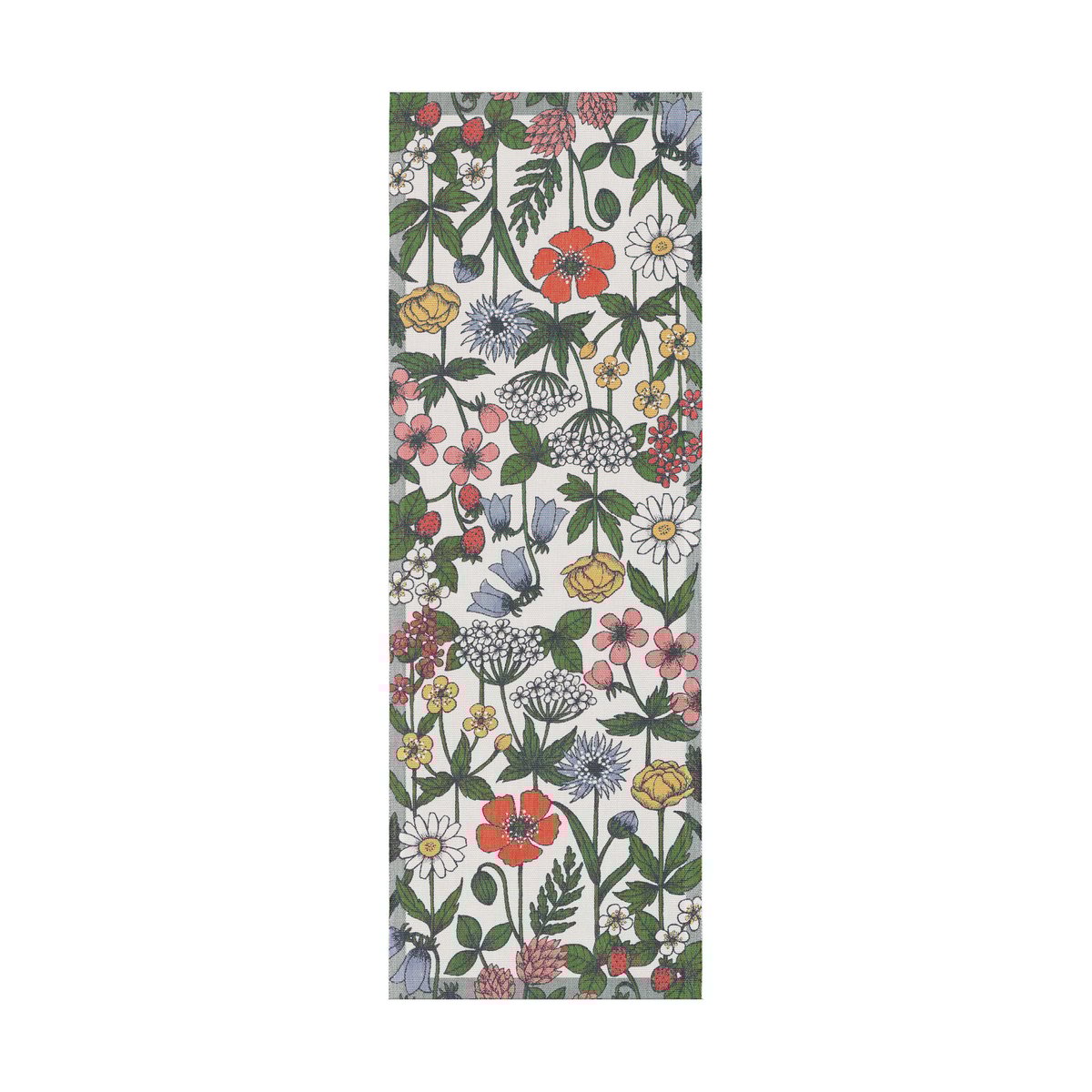 Ekelund Linneväveri Wildflowers table runner 35x100 cm Multi