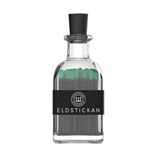 Eldstickan Small Eldstickan matchbox with 60 matches Emerald