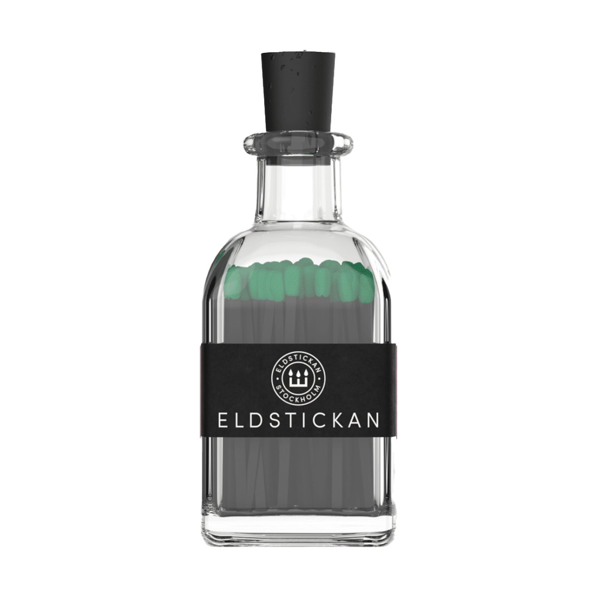 Eldstickan Small Eldstickan matchbox with 60 matches Emerald