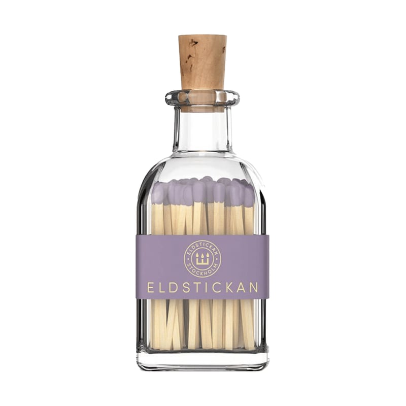Eldstickan Small Eldstickan matchbox with 60 matches Small lavender