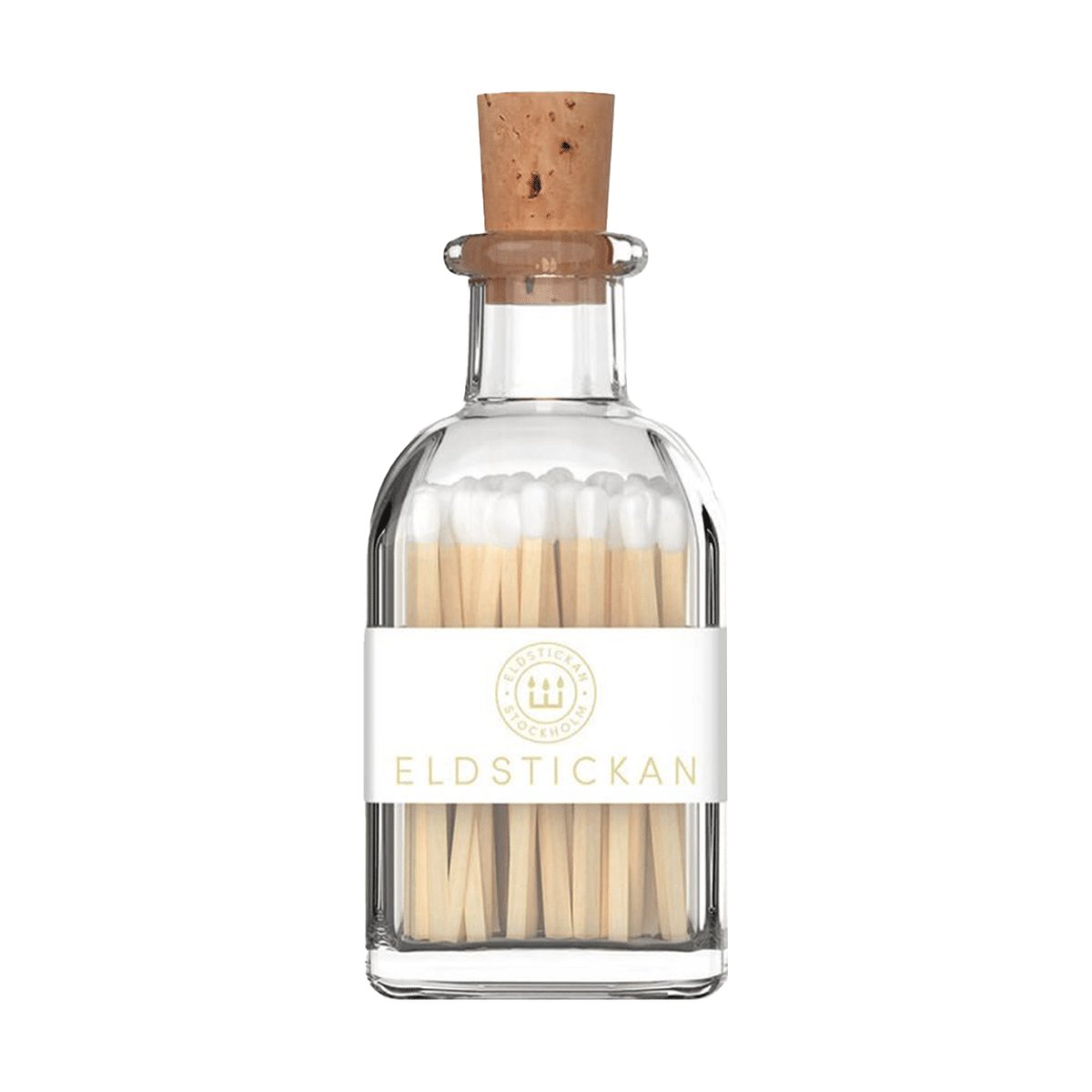 Eldstickan Small Eldstickan matchbox with 60 matches Small white