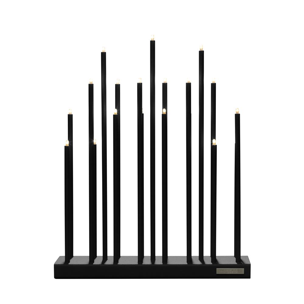 Elflugan light Charcoal black | Scandinavian Design | Advent lights | Black