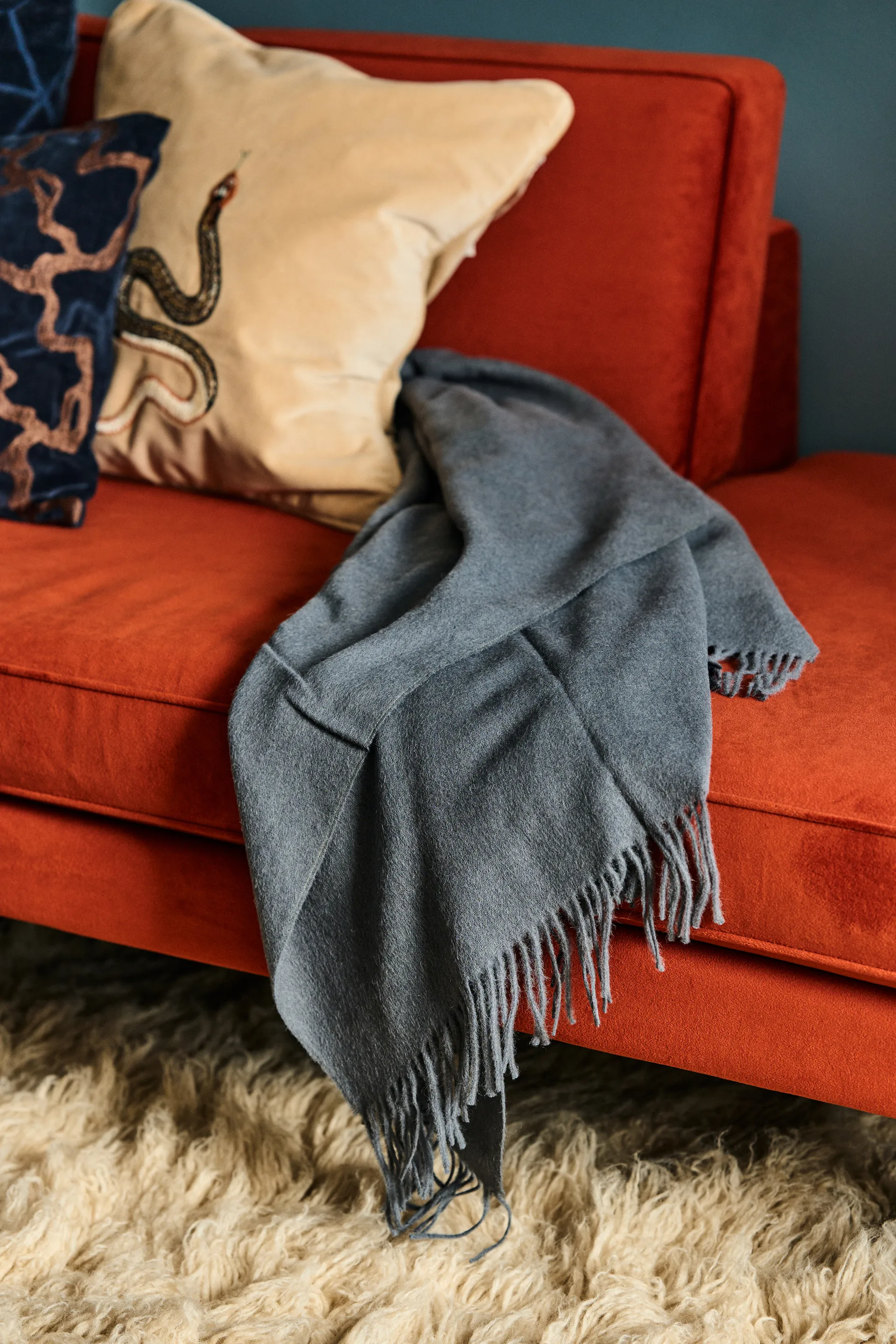 Elvang Classic throw, Grey-blue Elvang Denmark