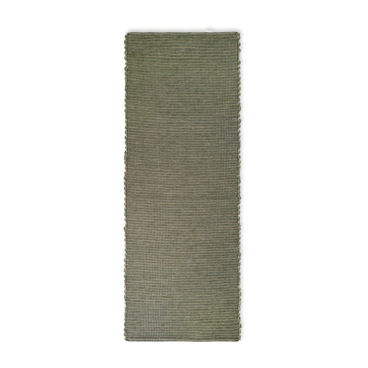 Hazelnut rug  60x180 cm - Bottle green - Elvang Denmark
