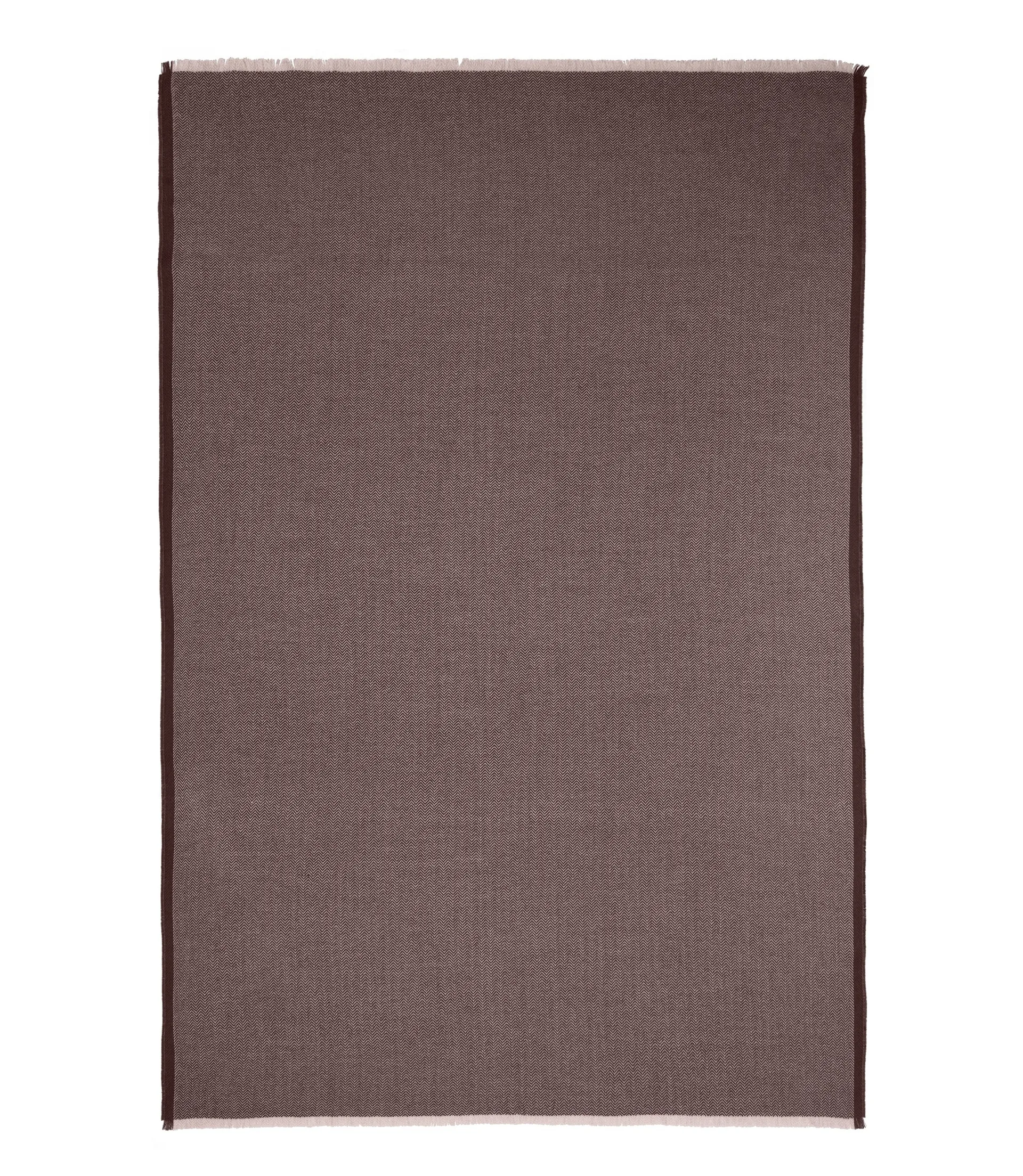 Herringbone throw 130x190 cm, chocolate-beige Elvang Denmark