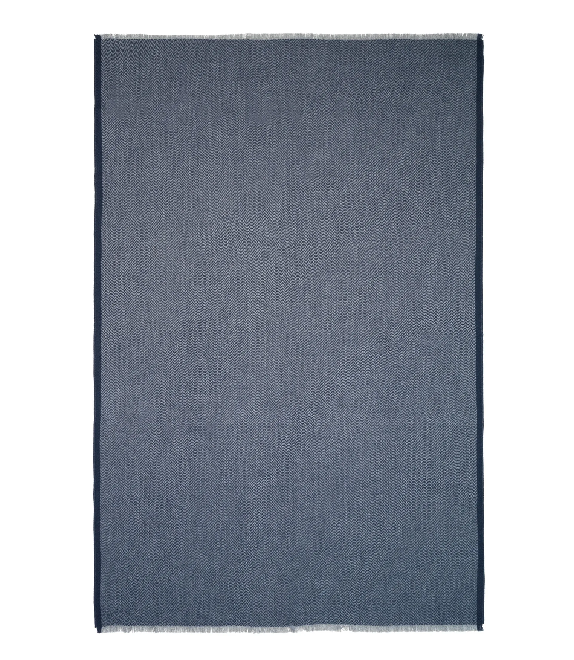 Herringbone throw 130x190 cm, dark blue-grey Elvang Denmark