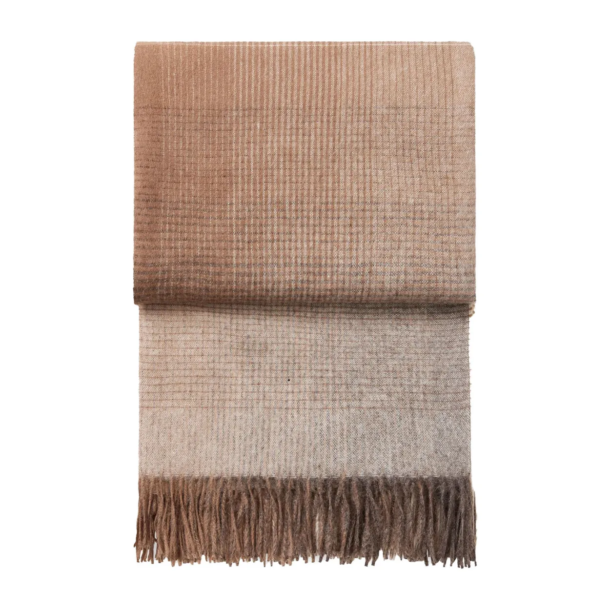 Elvang Denmark Horizon throw Camel | Scandinavian Design | Wool blankets & throws | Brown