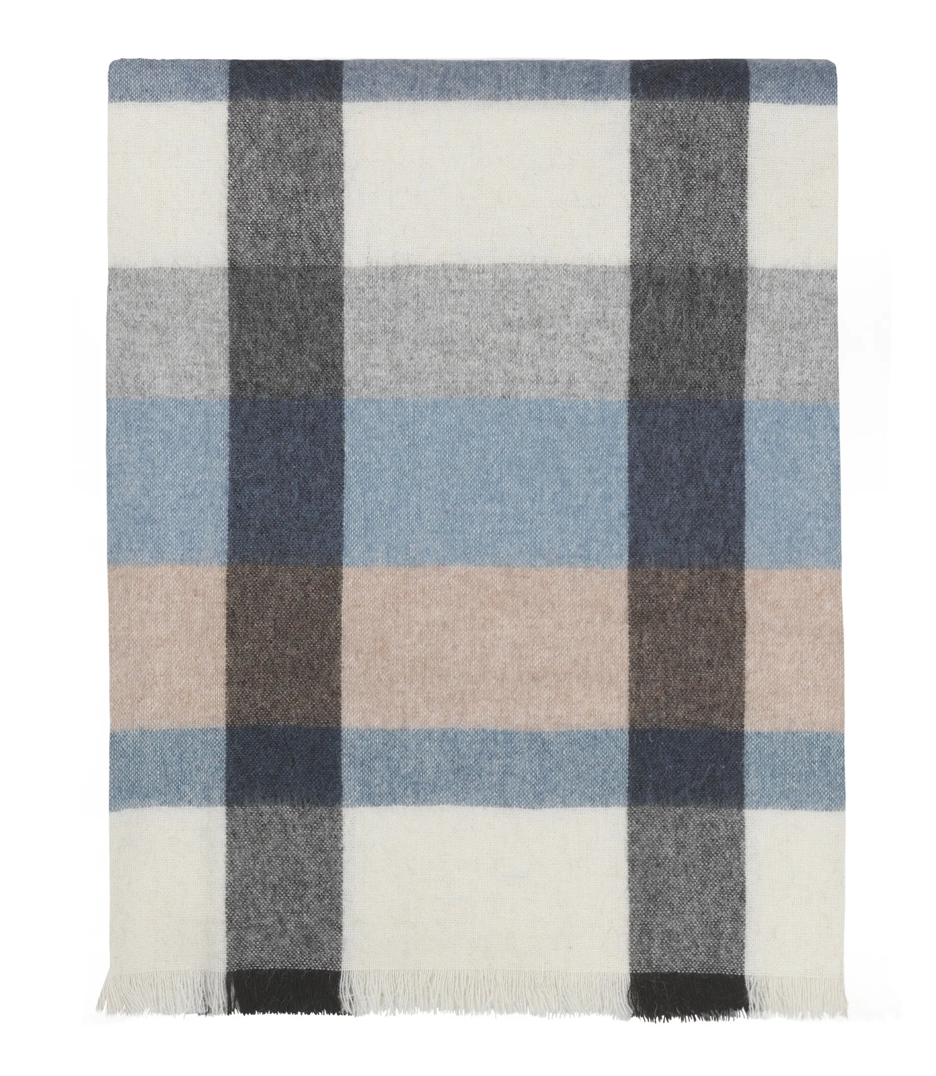 Intersection throw 130x190 cm, ocean blue-grey Elvang Denmark