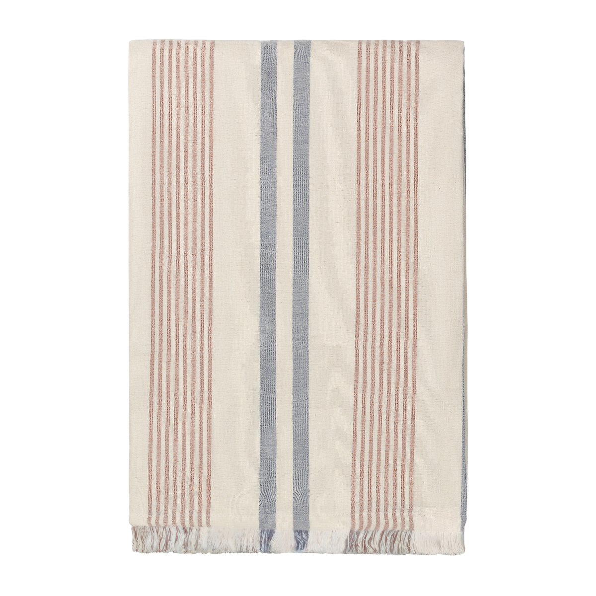 Elvang Denmark Iris throw 130x215 cm Blue-Rusty red