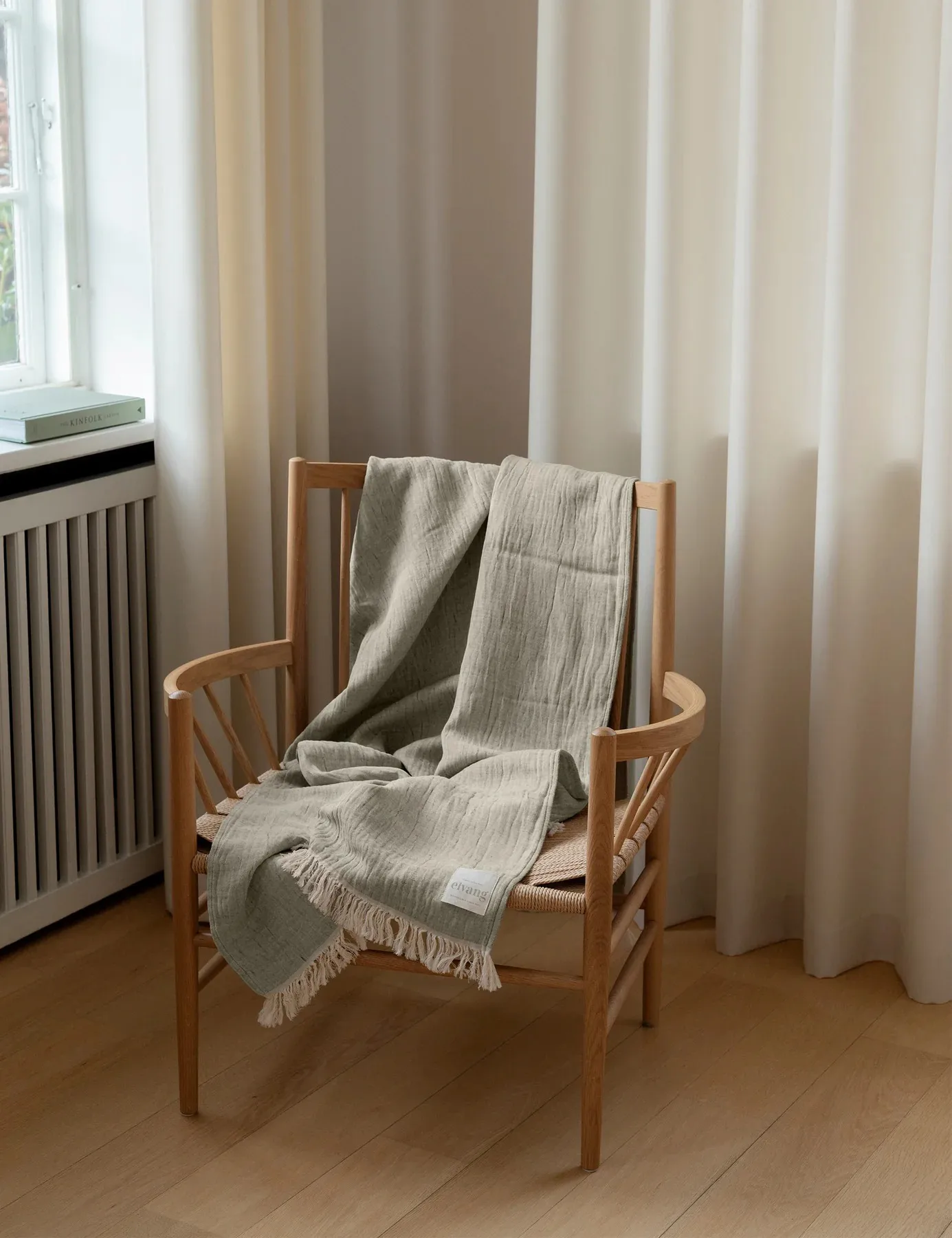 Lavender throw 130x180 cm, Bottle green Elvang Denmark