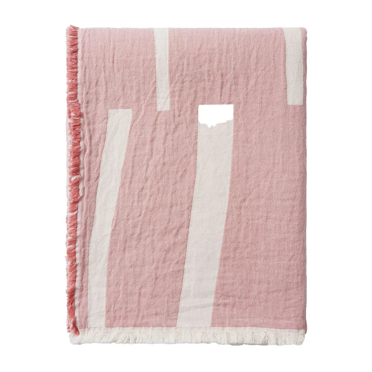 Elvang Denmark Lyme Grass throw 130x180 cm Rose | Scandinavian Design | Cotton blankets & throws | Pink