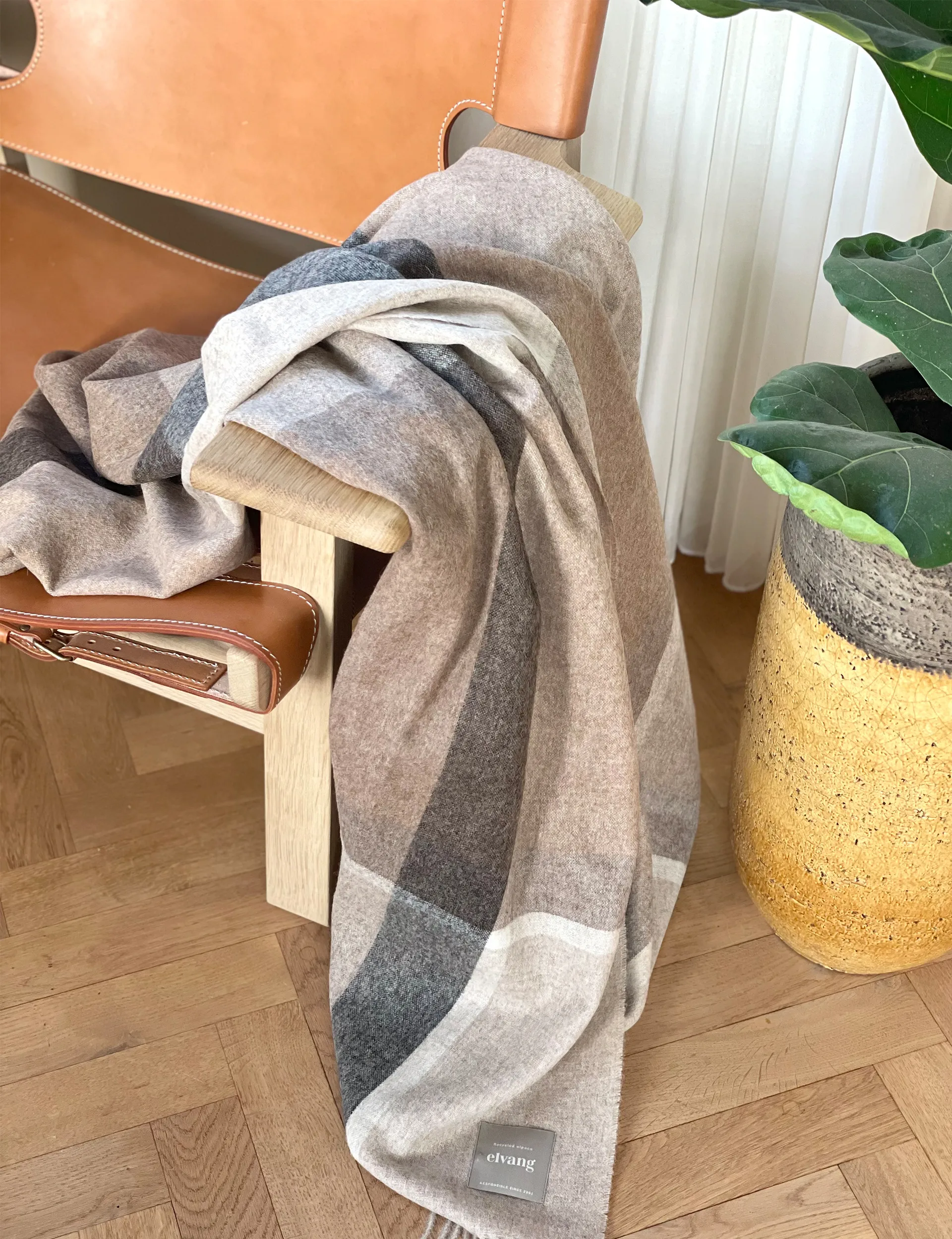 Manhattan throw, Beige Elvang Denmark