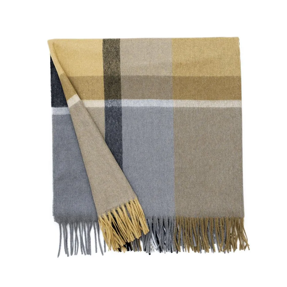 Manhattan throw, ocher yellow-smoked glass Elvang Denmark