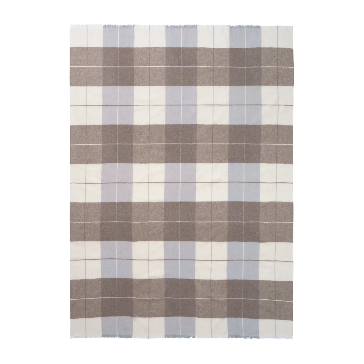 Elvang Denmark Scotch throw 130x190 cm Camel-Grey | Scandinavian Design | Wool blankets & throws | Beige