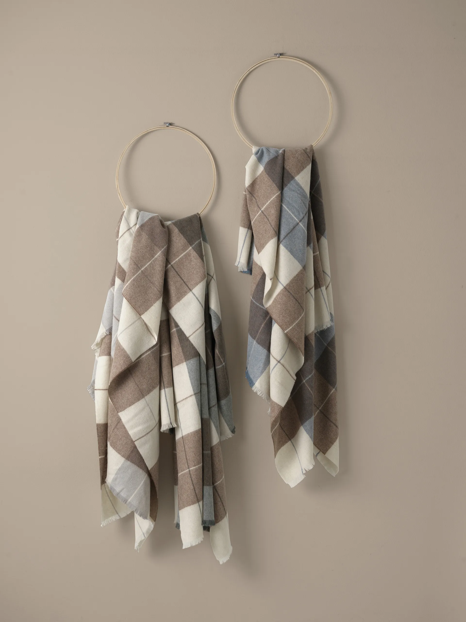 Scotch throw 130x190 cm, Camel-Grey Elvang Denmark