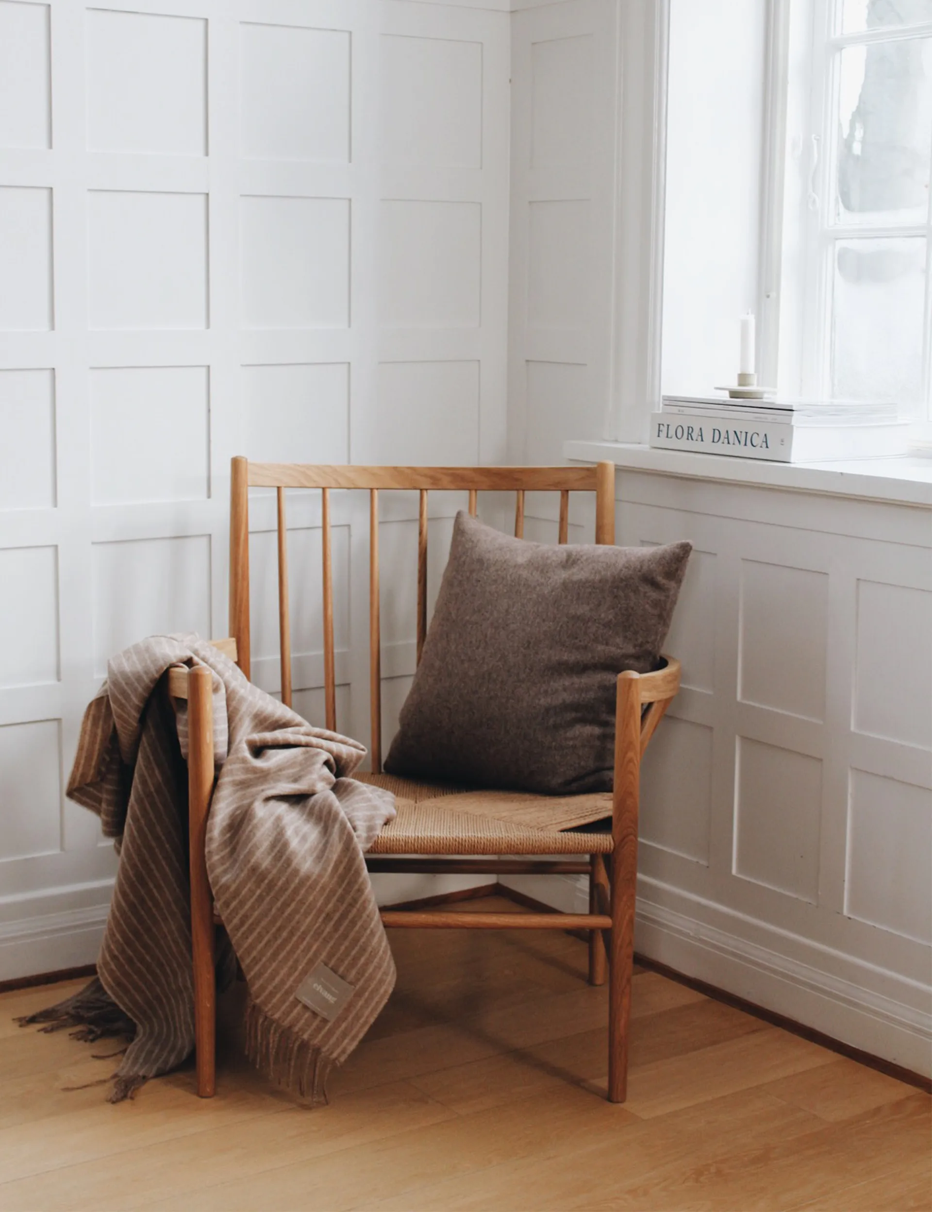 Stripes throw 130x200 cm, Camel Elvang Denmark