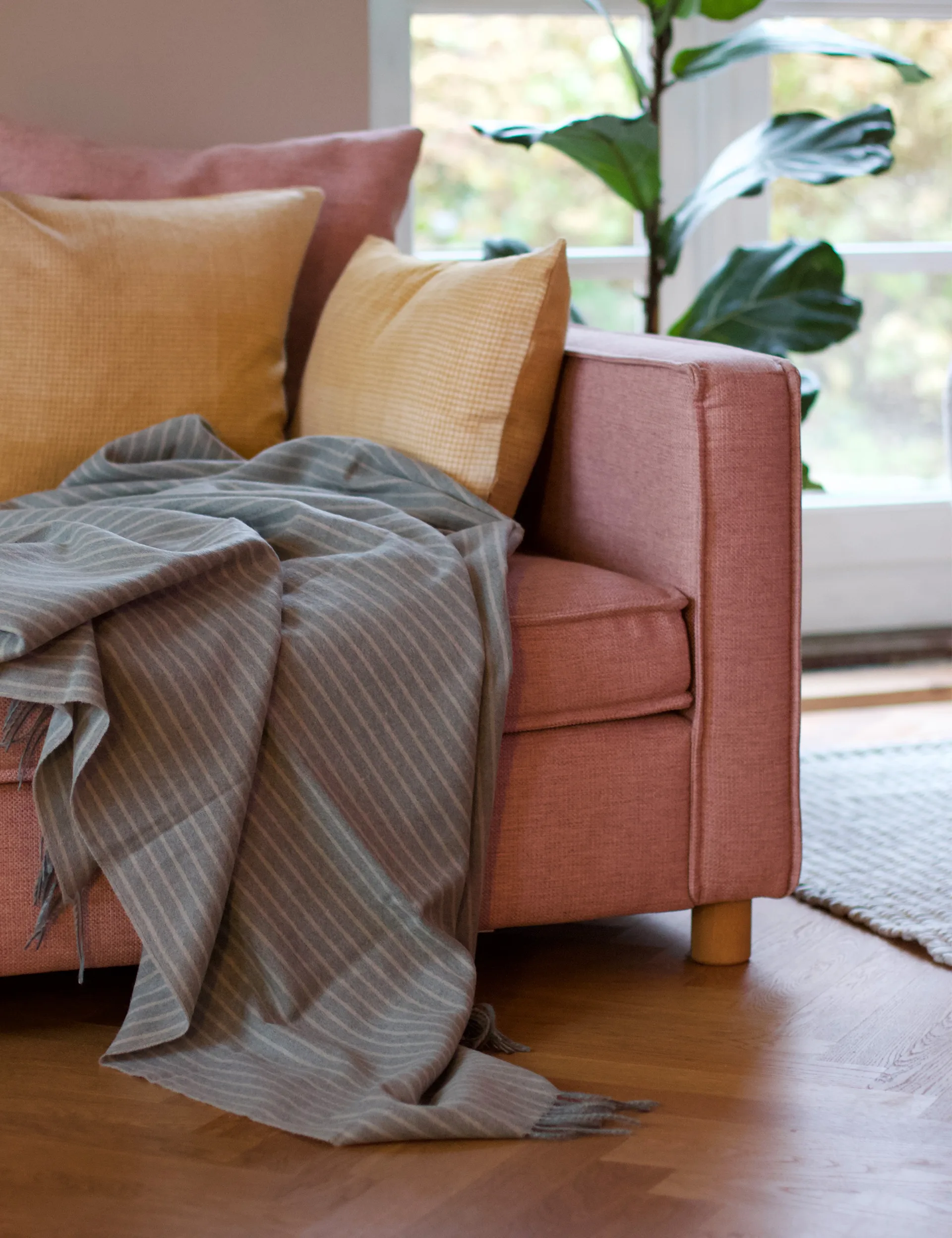 Stripes throw 130x200 cm, Green Elvang Denmark