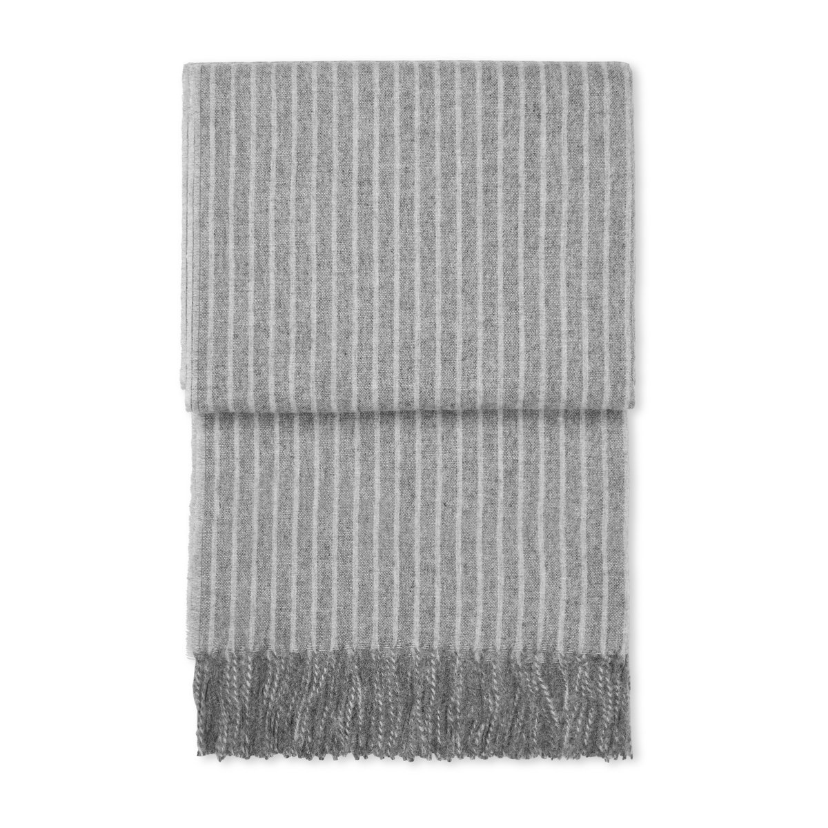 Elvang Denmark Stripes throw 130x200 cm Grey | Scandinavian Design | Cotton blankets & throws | Grey