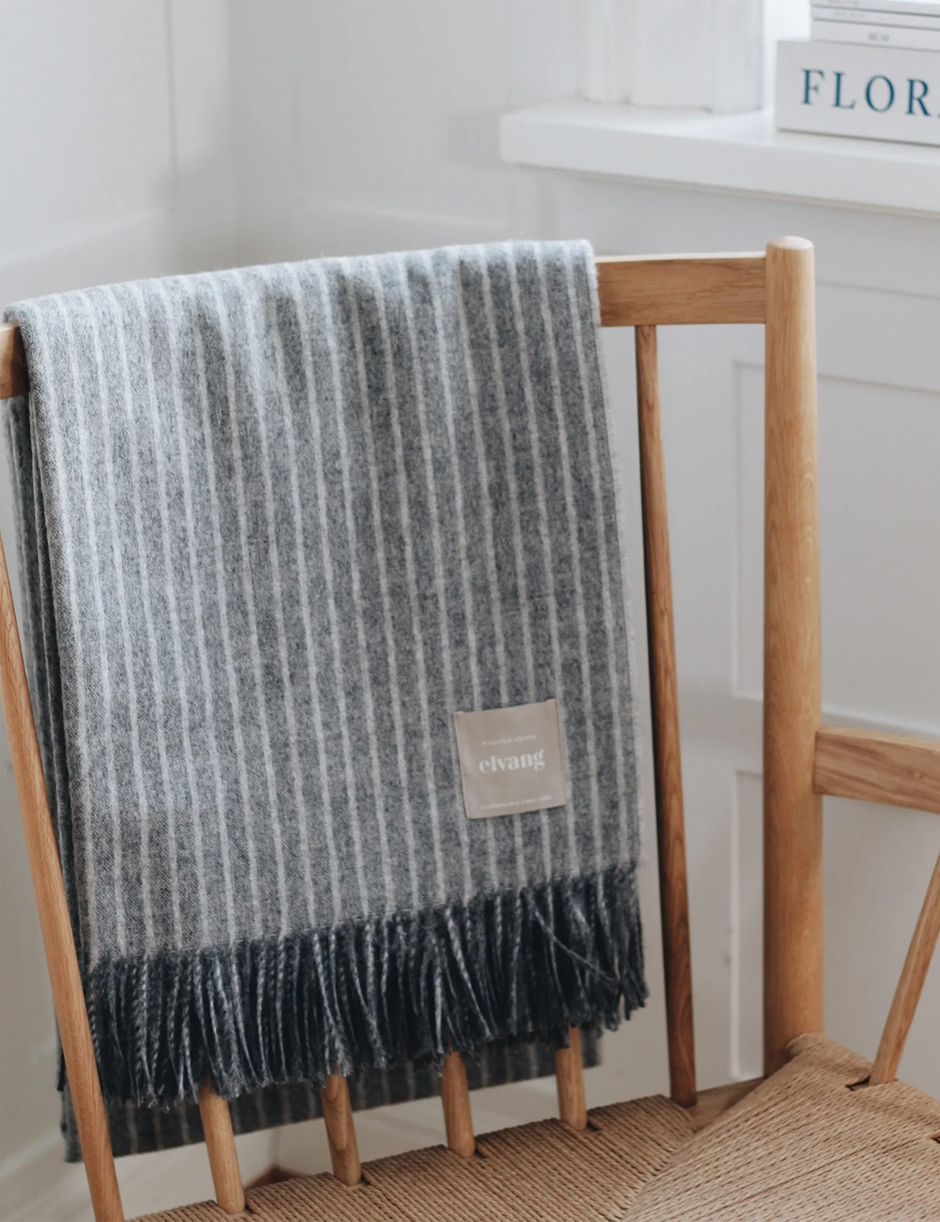 Stripes throw 130x200 cm, Grey Elvang Denmark
