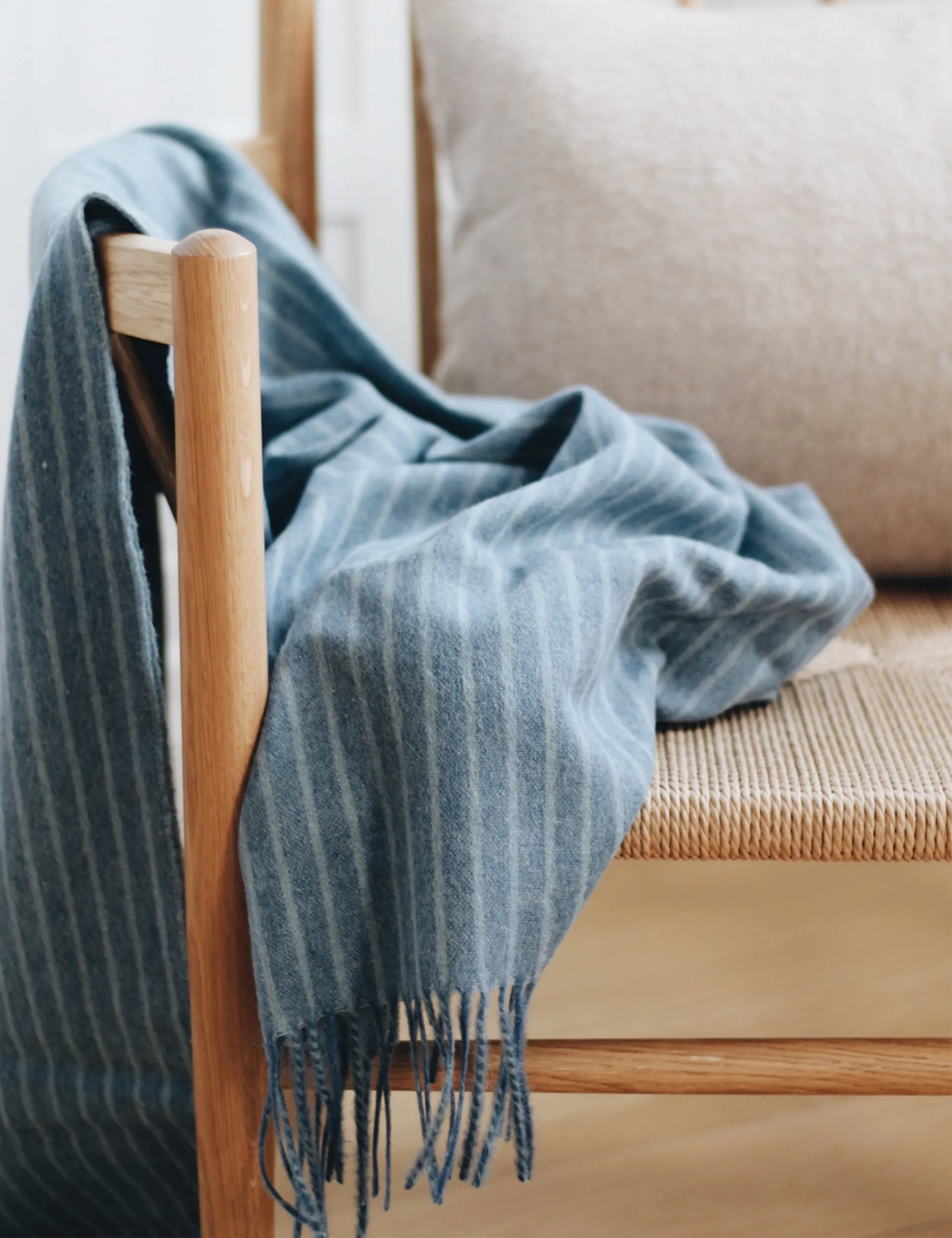 Stripes throw 130x200 cm, Mirage blue Elvang Denmark