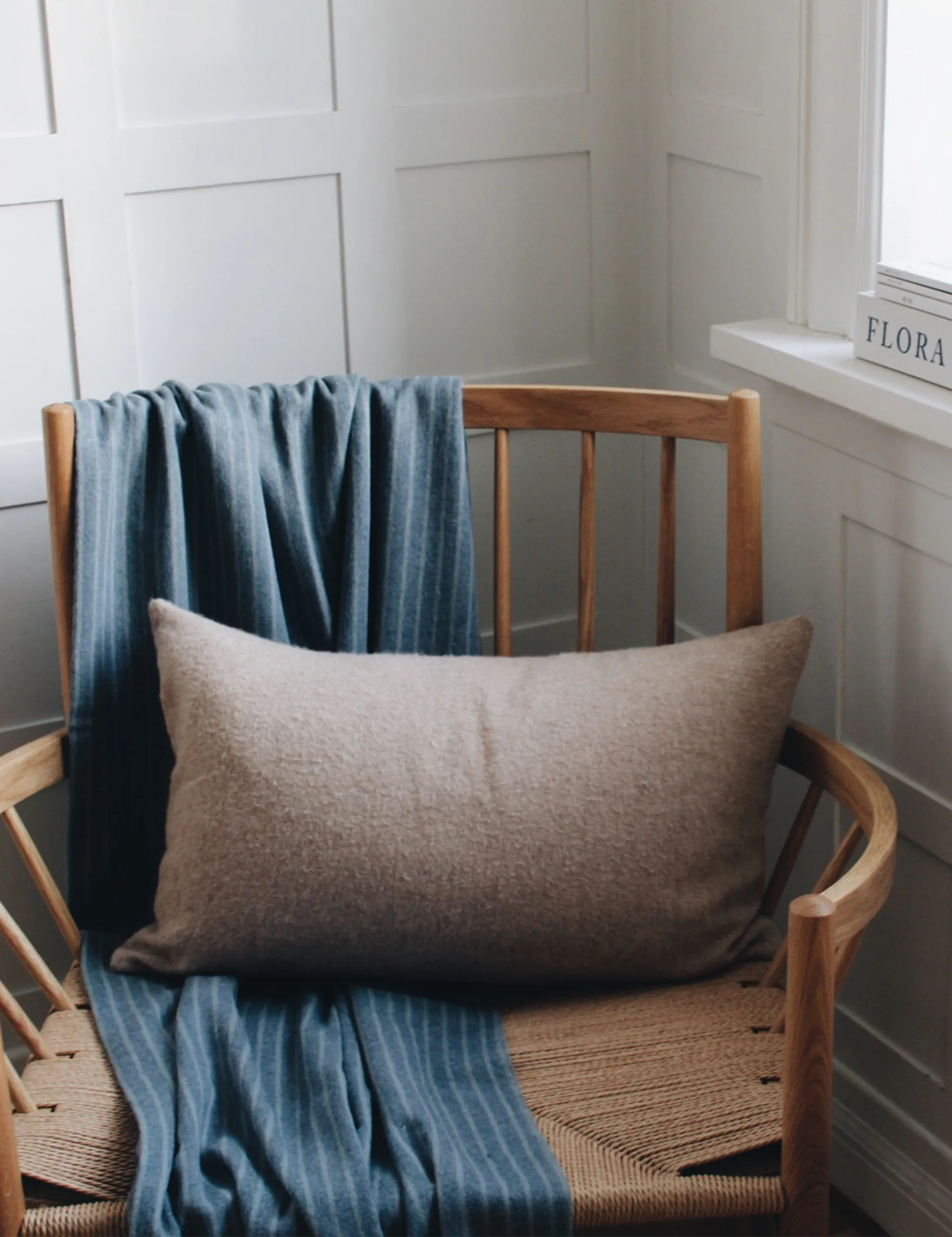 Stripes throw 130x200 cm, Mirage blue Elvang Denmark