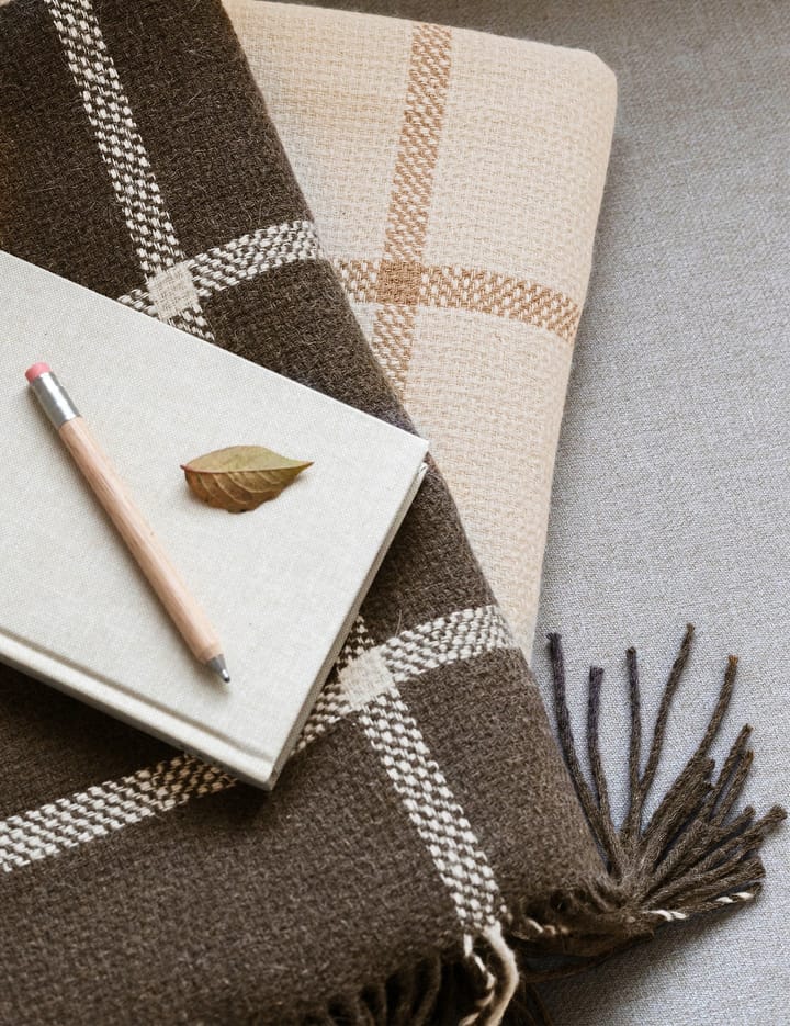 Tartan throw 130x190 cm, Ivory Elvang Denmark