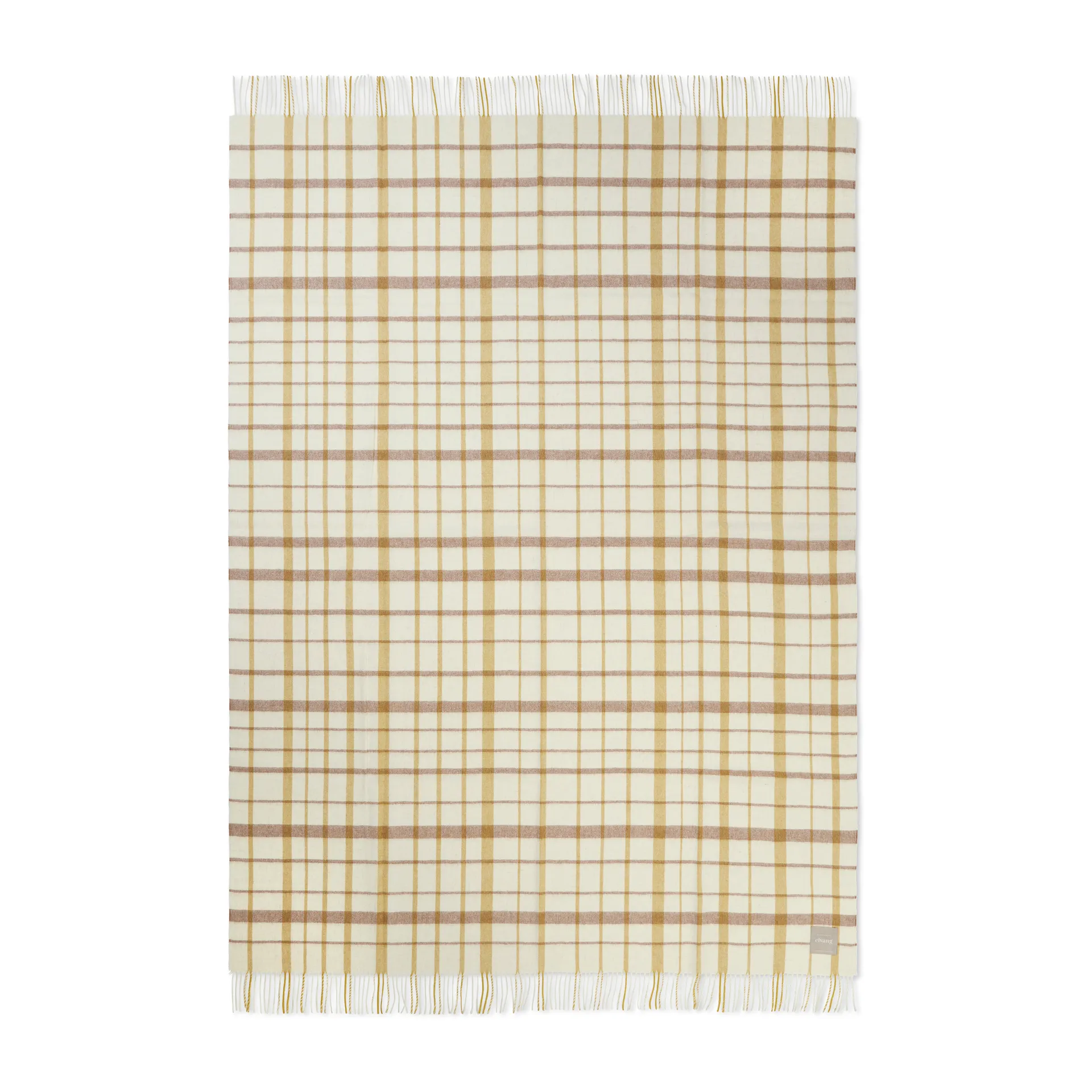Tweed throw 130x200 cm, Light yellow Elvang Denmark