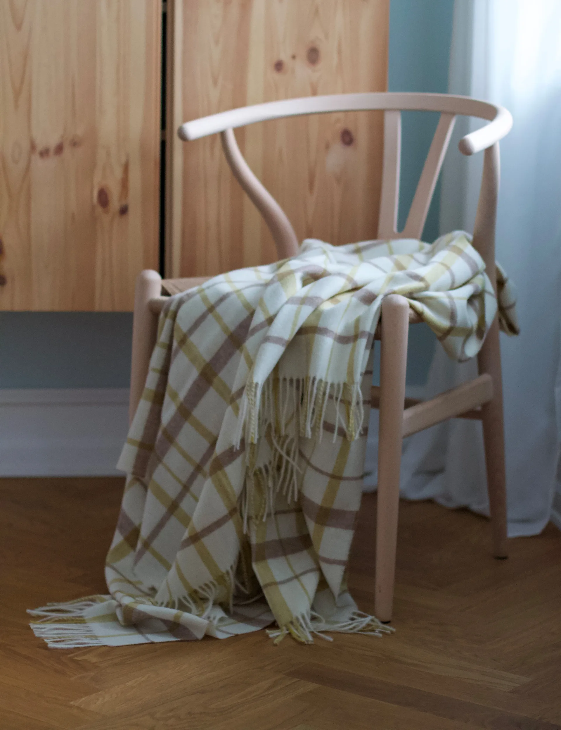 Tweed throw 130x200 cm, Light yellow Elvang Denmark