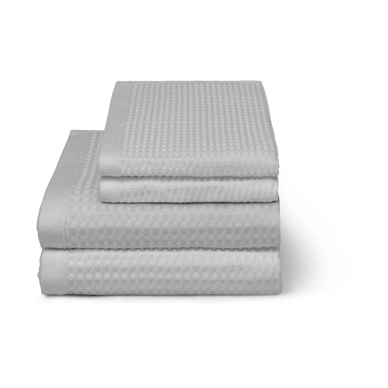 Waffle bath towel 70x140 cm, Light grey Elvang Denmark