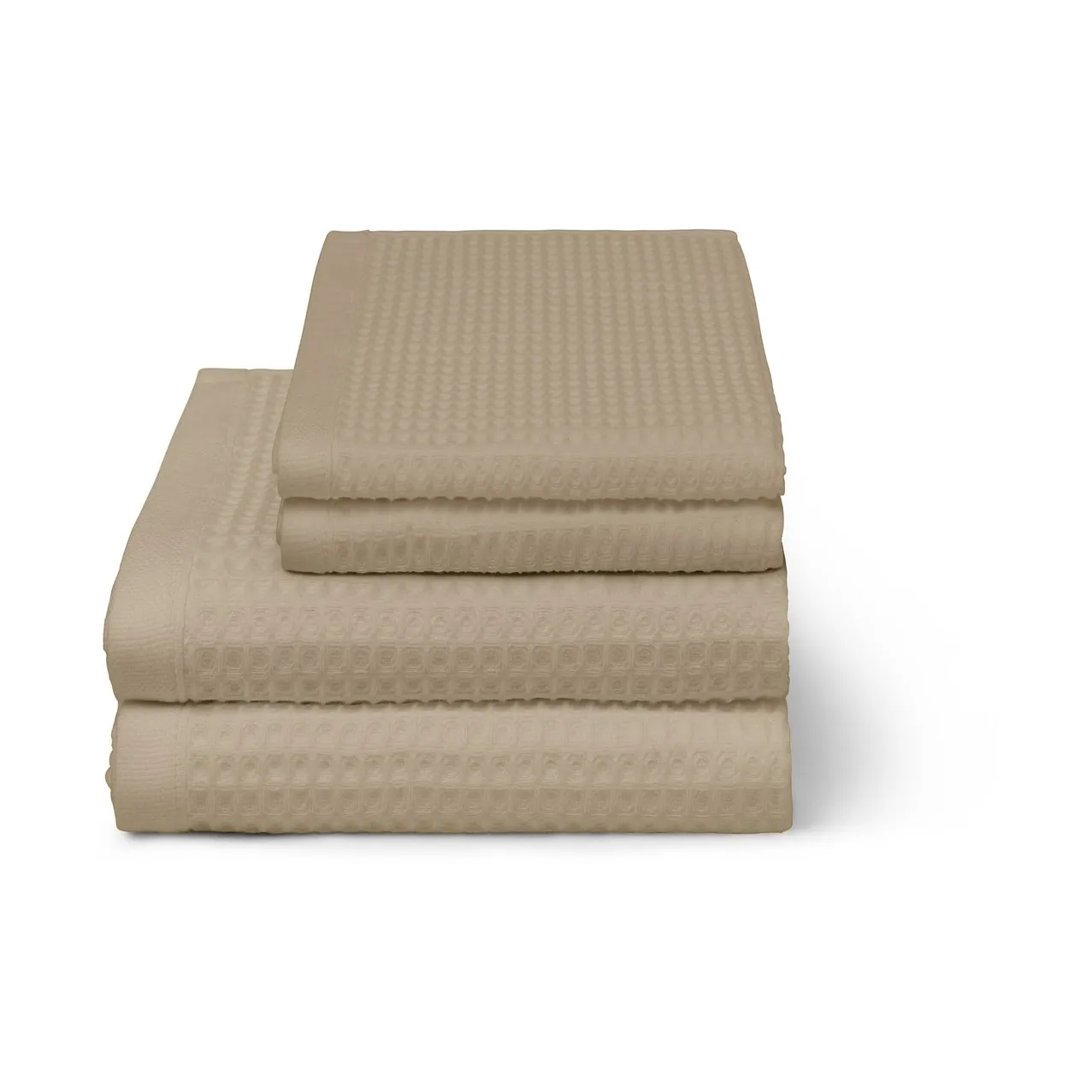 Waffle towel 50x70 cm, Taupe Elvang Denmark