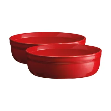 Creme Brulee baking dish 2-pack - Red - Emile Henry