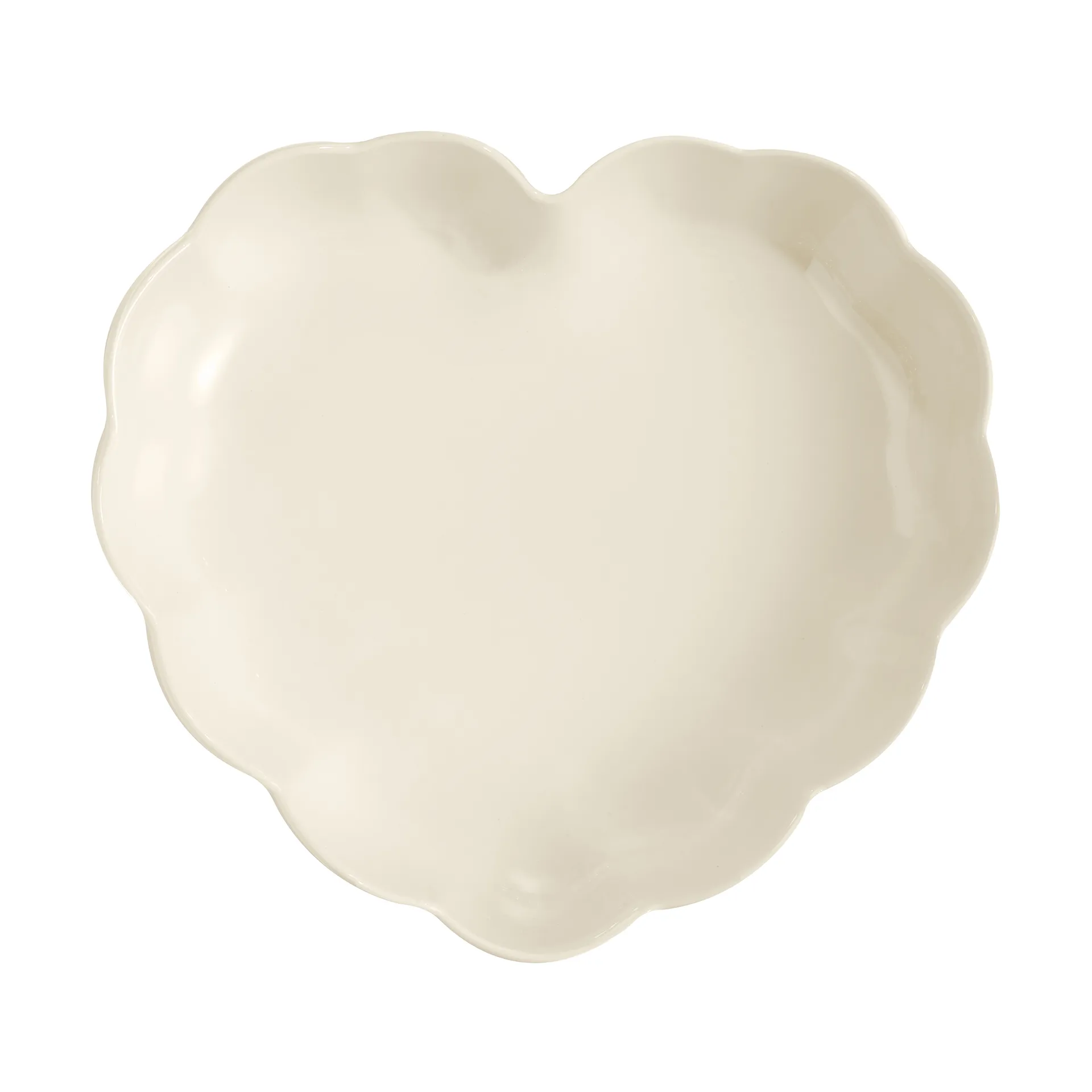 Emile Henry Madeleine heart mold, Cream Emile Henry
